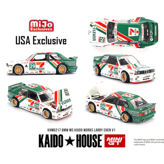Mini GT Kaido House - Pre-Order - BMW M3 KAIDO WORKS LARRY CHEN V1 - USA Exclusive - KHMG217