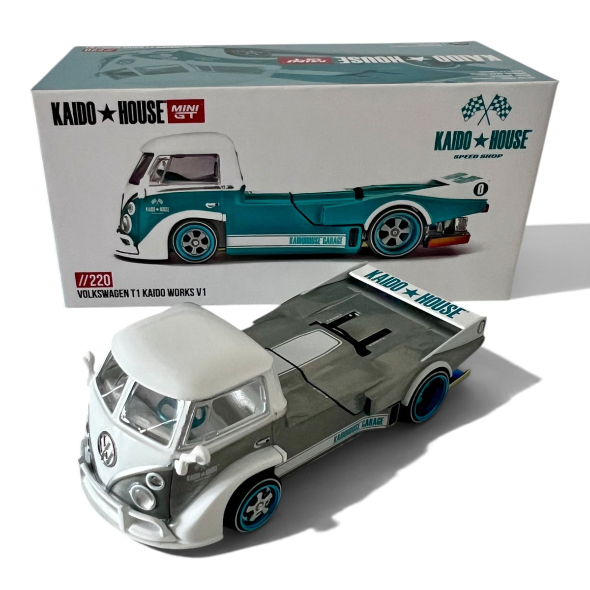 Mini GT Kaido House - Volkswagen T1 Kaido Works V1 - KHMG220 - Chase Car