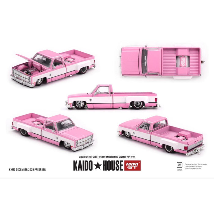 Mini GT Kaido House - Pre-Order - Chevrolet Silverado Dually Vintage Spec V2 - KHMG243