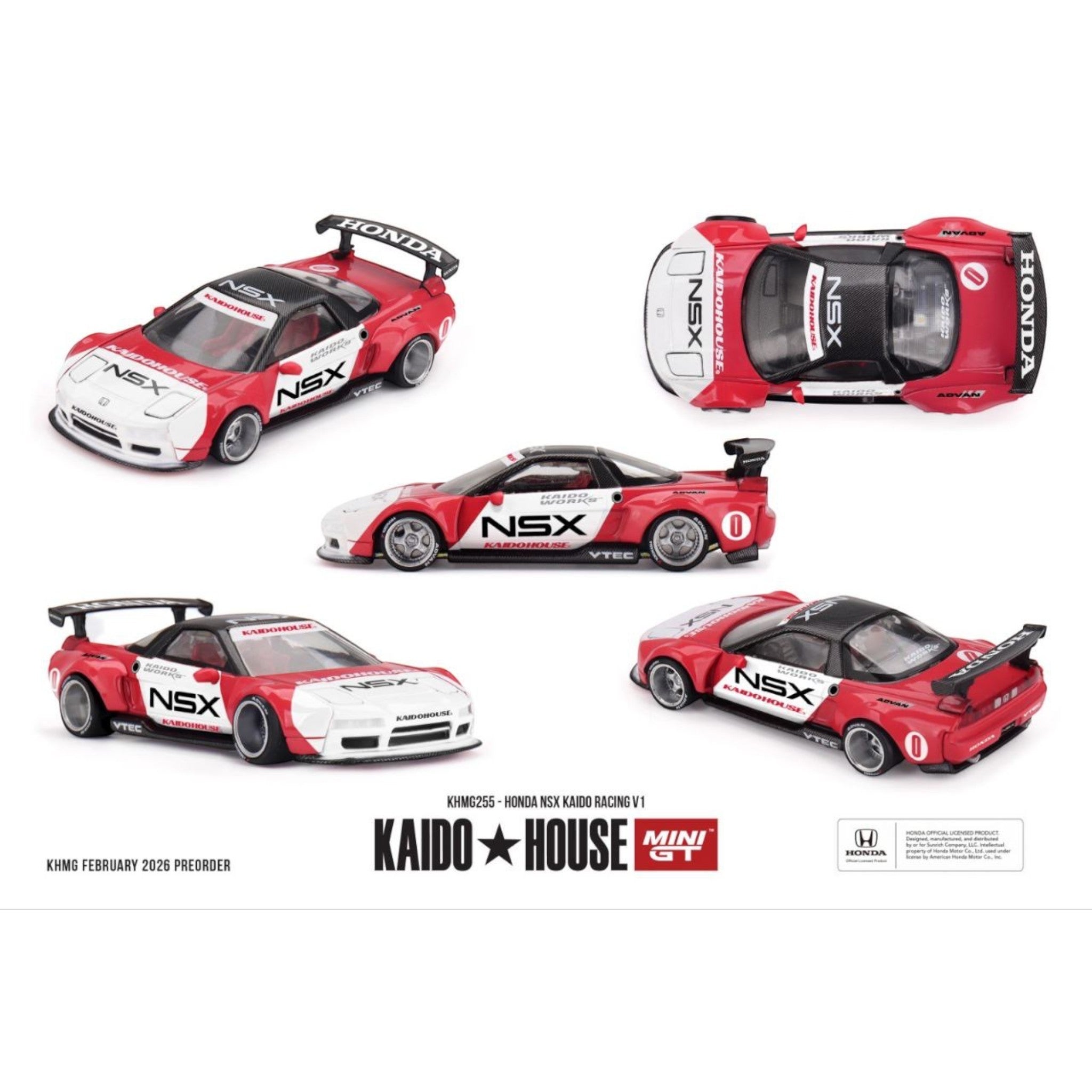 Mini GT Kaido House - Pre-Order - Honda NSX Kaido Racing V1 - KHMG255