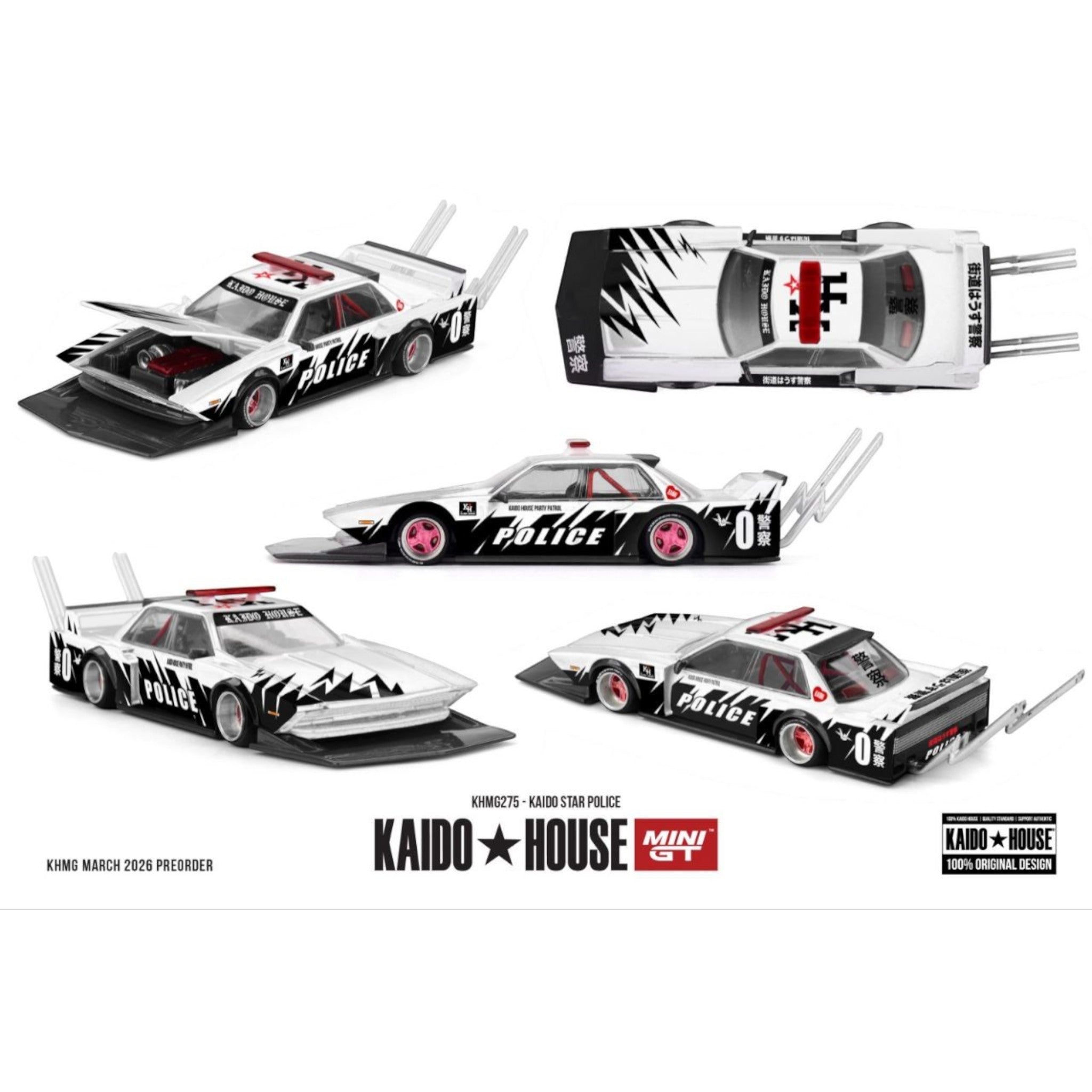 Mini GT Kaido House - Pre-Order - KAIDO STAR POLICE - KHMG275