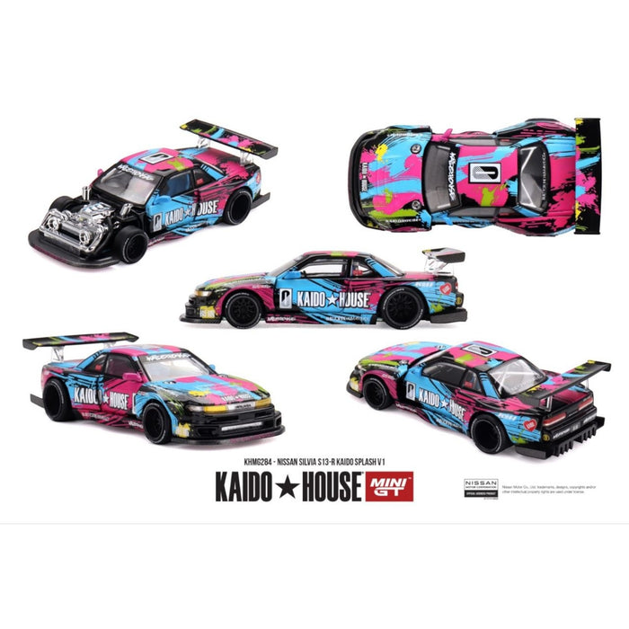 Mini GT Kaido House - Pre-Order - Nissan Silvia S13-R Kaido Splash V1 - KHMG284