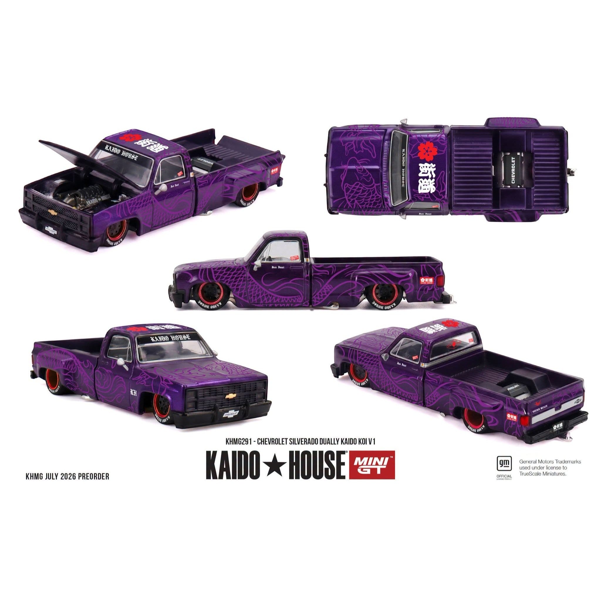 Mini GT Kaido House - Pre-Order - Chevrolet Silverado Dually KAIDO Koi V1 - KHMG291