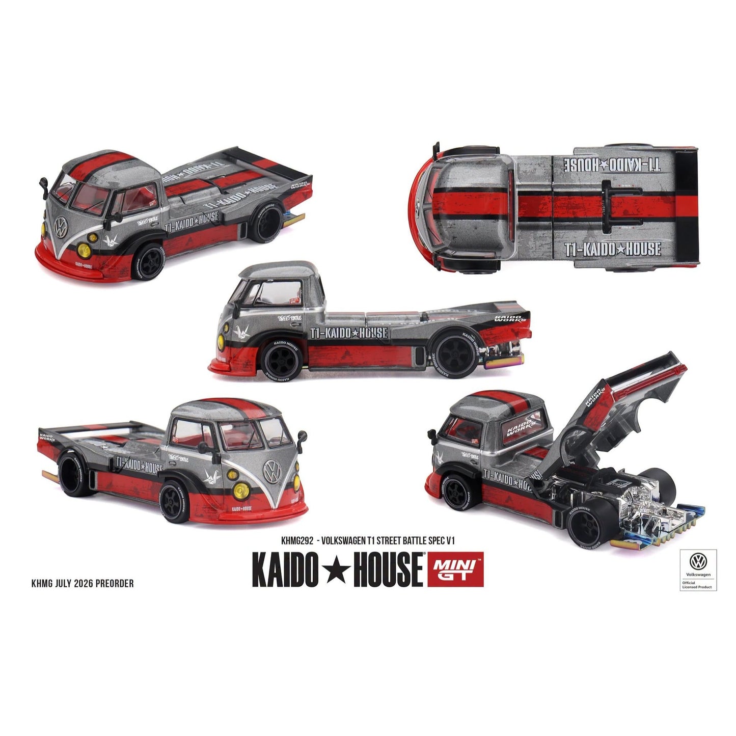 Mini GT Kaido House - Pre-Order - Volkswagen T1 Street Battle Spec V1 - KHMG292