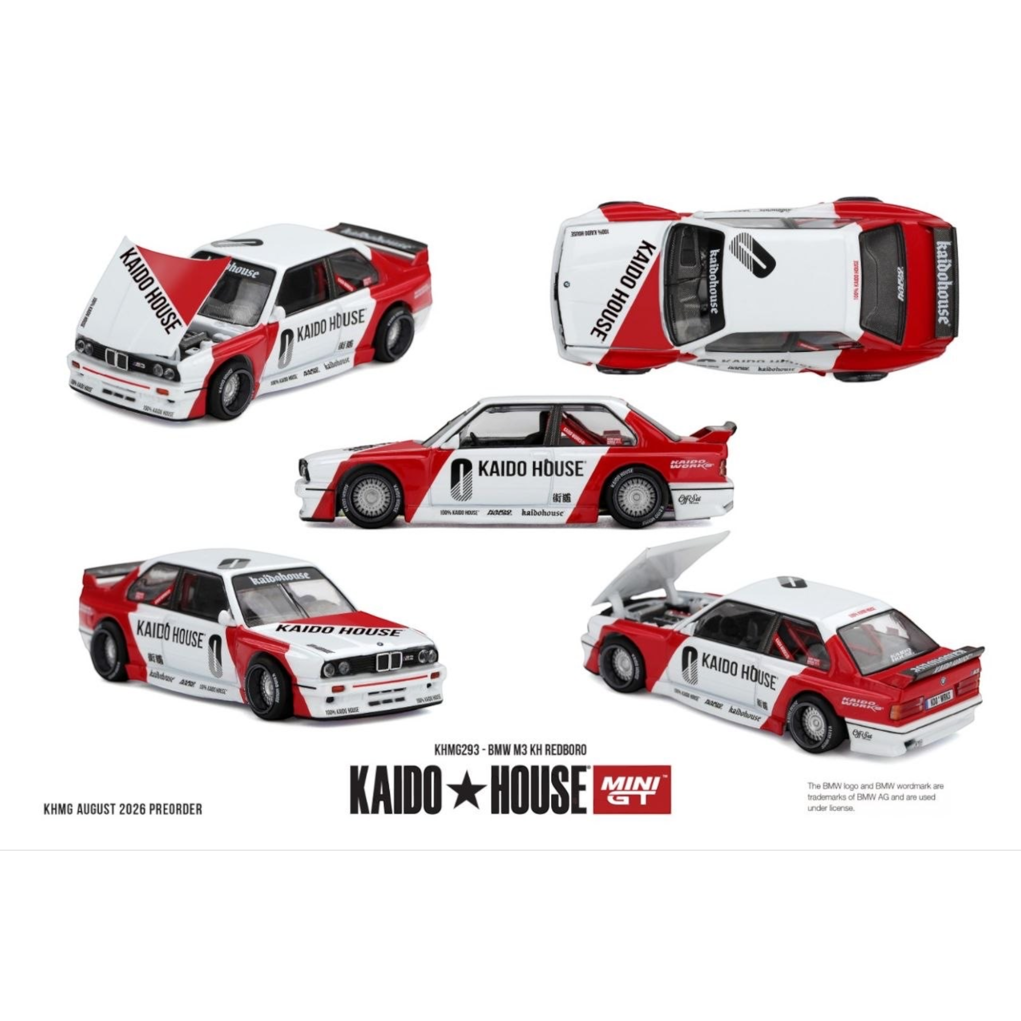 Mini GT Kaido House - Pre-Order - BMW M3 KH REDBORO - KHMG293