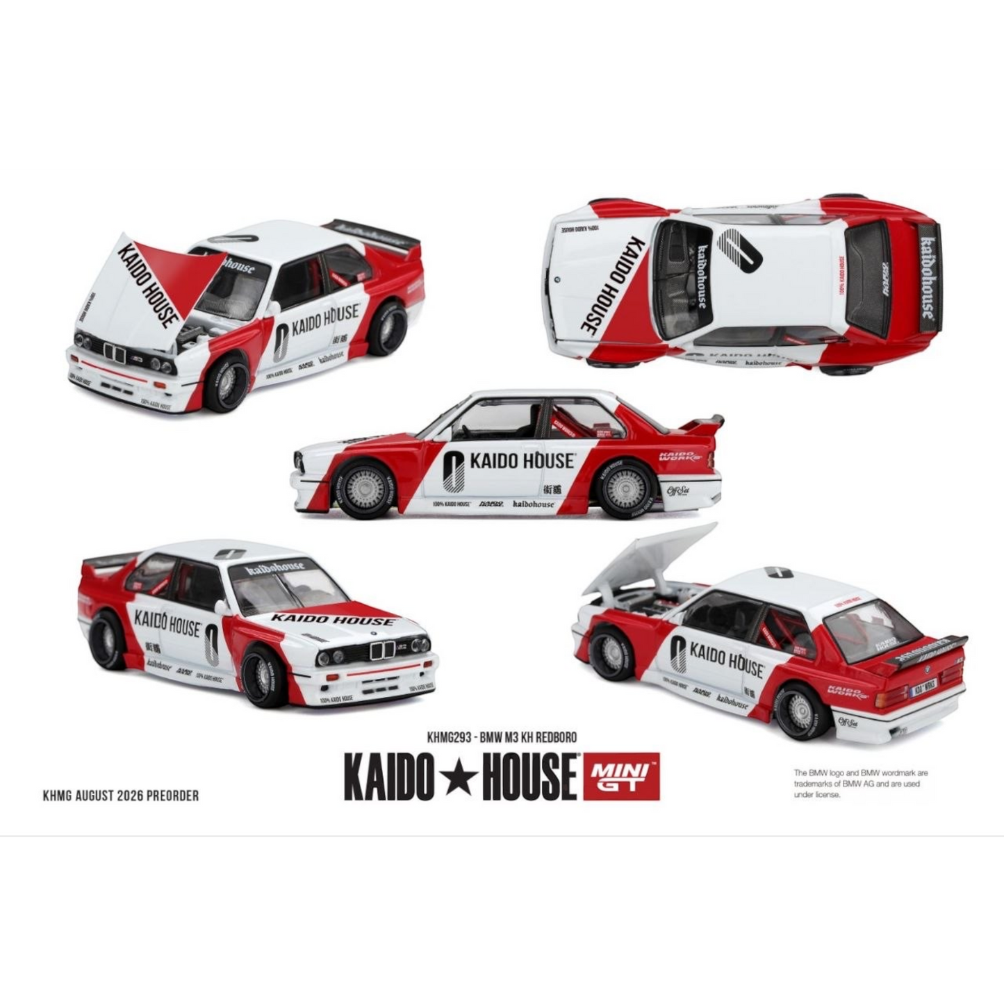 Mini GT Kaido House - Pre-Order - BMW M3 KH REDBORO - KHMG293