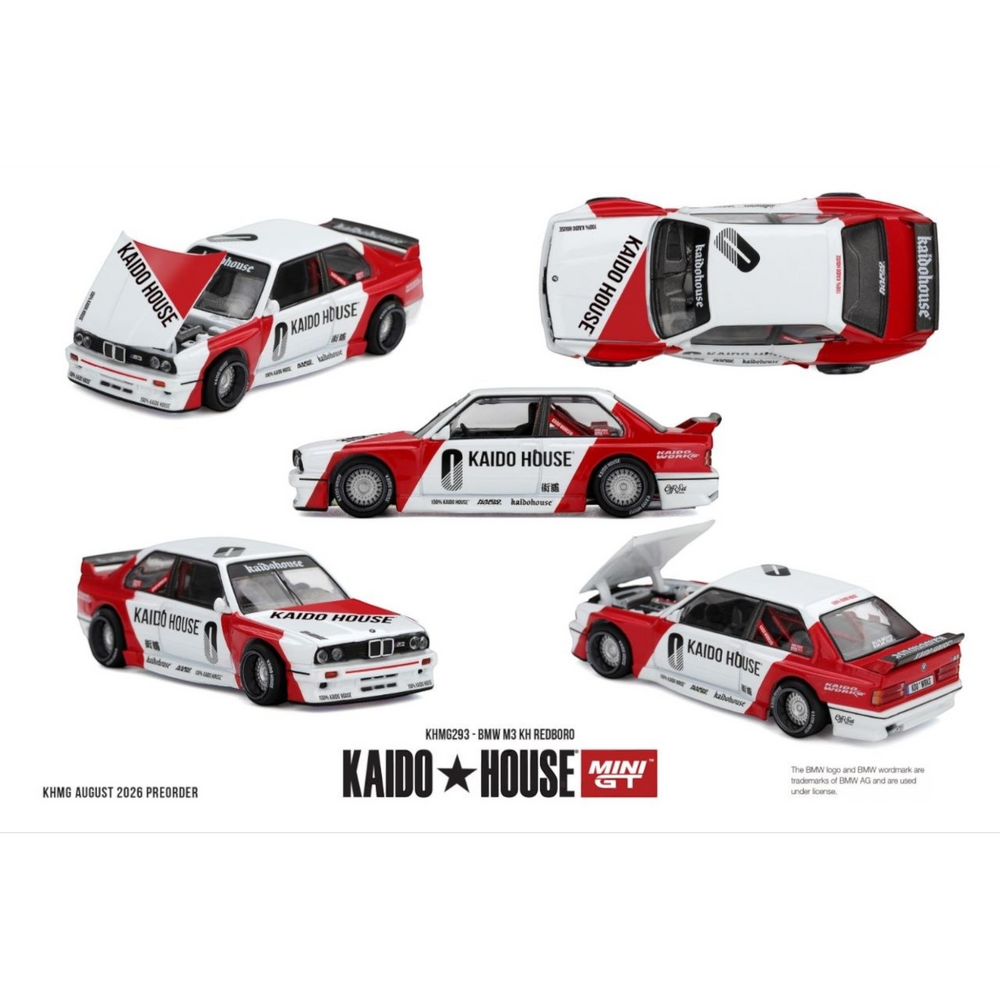 Mini GT Kaido House - Pre-Order - BMW M3 KH REDBORO - KHMG293