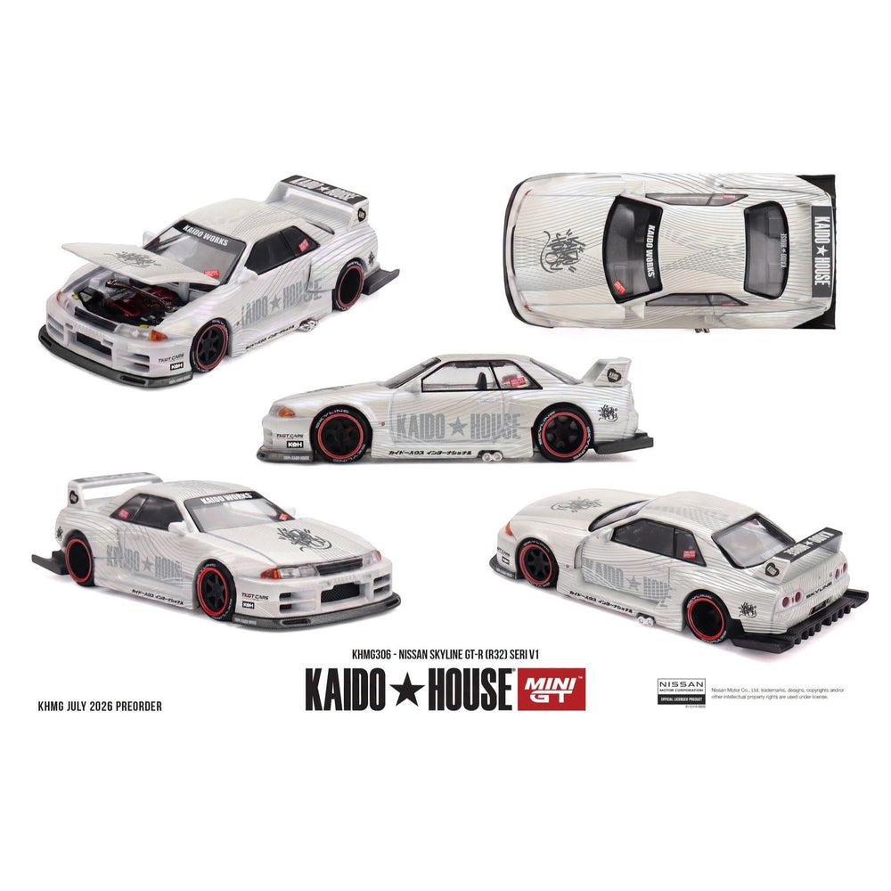 Mini GT Kaido House - Pre-Order - Nissan Skyline GT-R (R32) SERI V1 - KHMG306