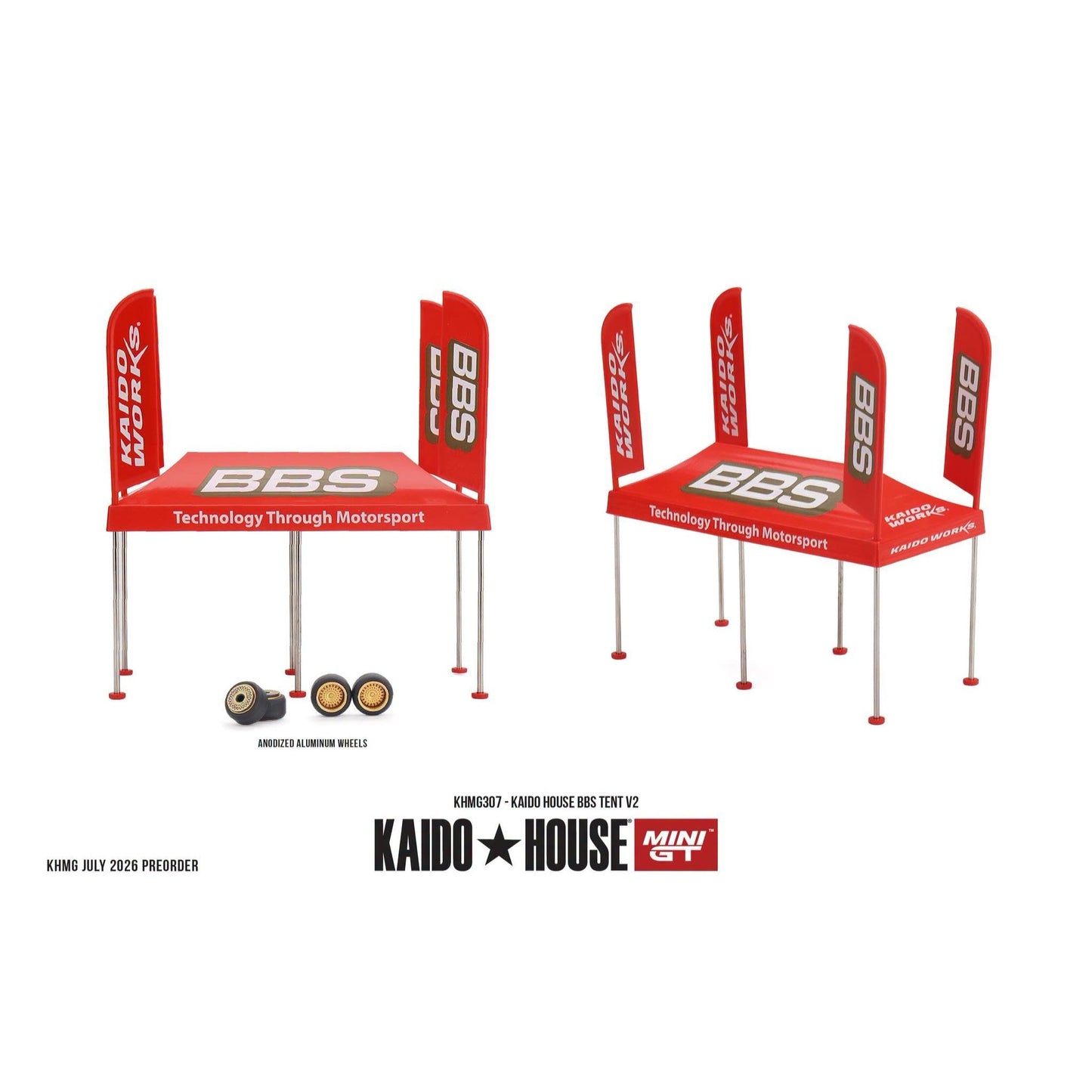 Mini GT Kaido House - Pre-Order - Kaido House BBS Tent V2 - KHMG307