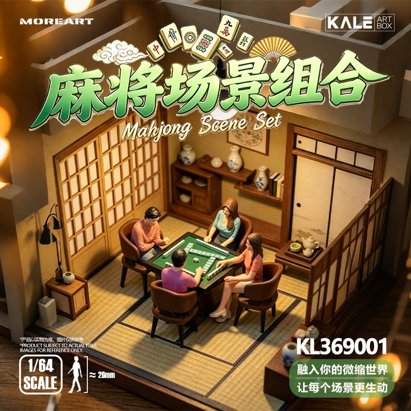 MoreArt - Pre-Order - Mahjong Figure Set mit Tisch und Zubehör - KL369001