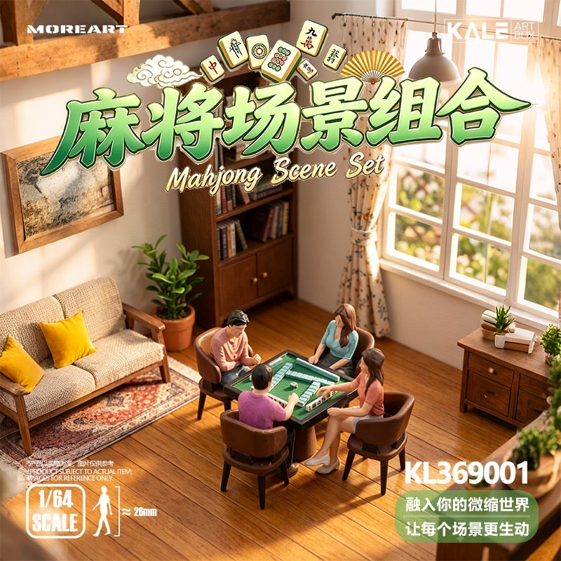 MoreArt - Pre-Order - Mahjong Figure Set mit Tisch und Zubehör - KL369001