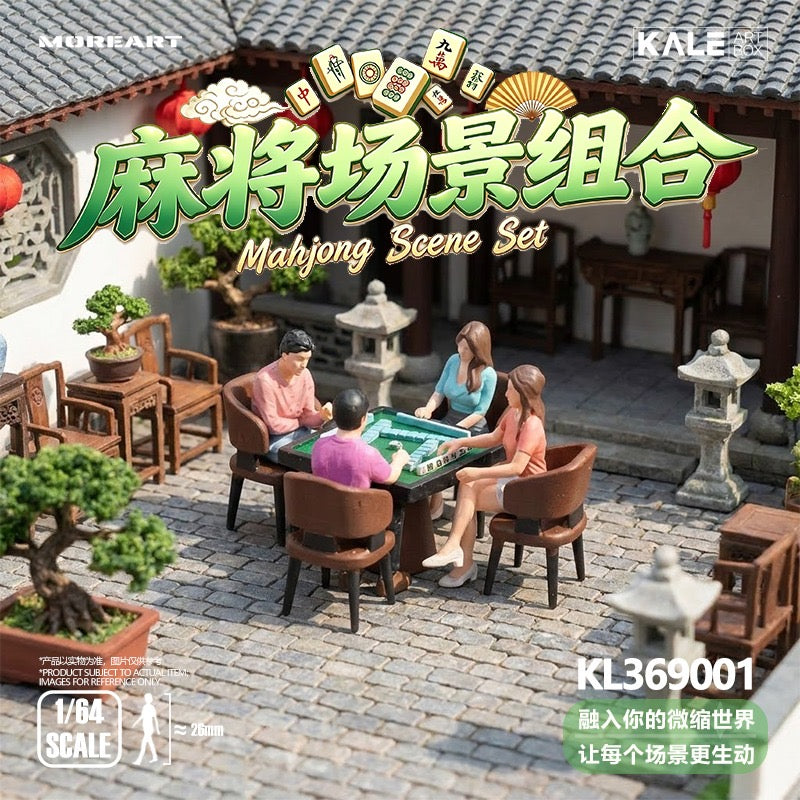MoreArt - Pre-Order - Mahjong Figure Set mit Tisch und Zubehör - KL369001