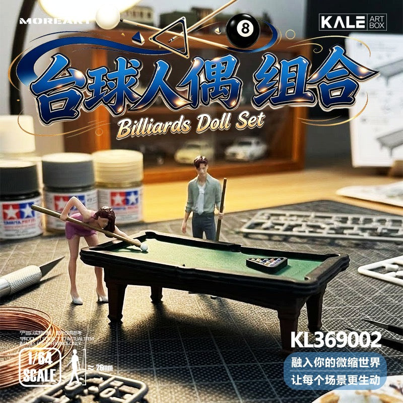 MoreArt - Pre-Order - Pool Player Figure Set mit Tisch und Zubehör - KL369002