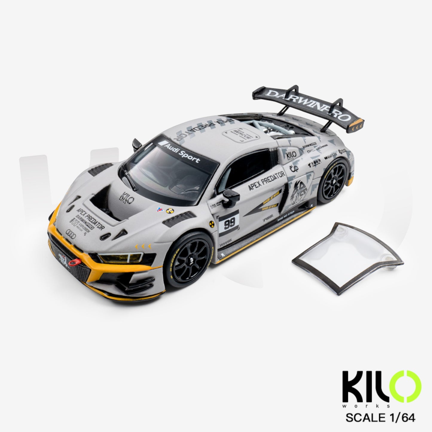 Kiloworks -  Pre-Order -Audi R8 LMS GT3 EVO II - Apex Predator - KLW0036-25