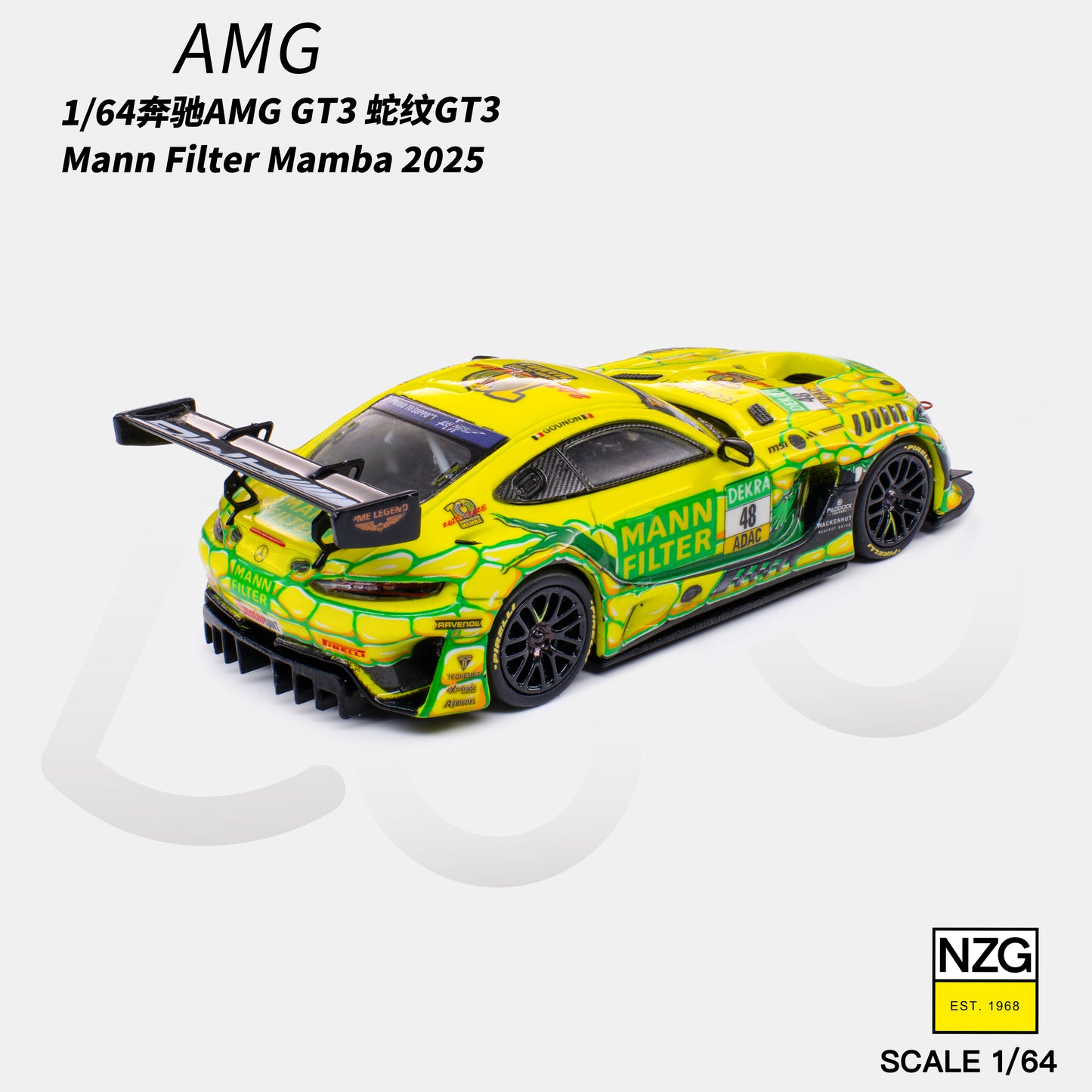 KiloWorks - Pre-Order - AMG GT3 EVO 2025 DTM WINWARD RACING #48 - 114600010