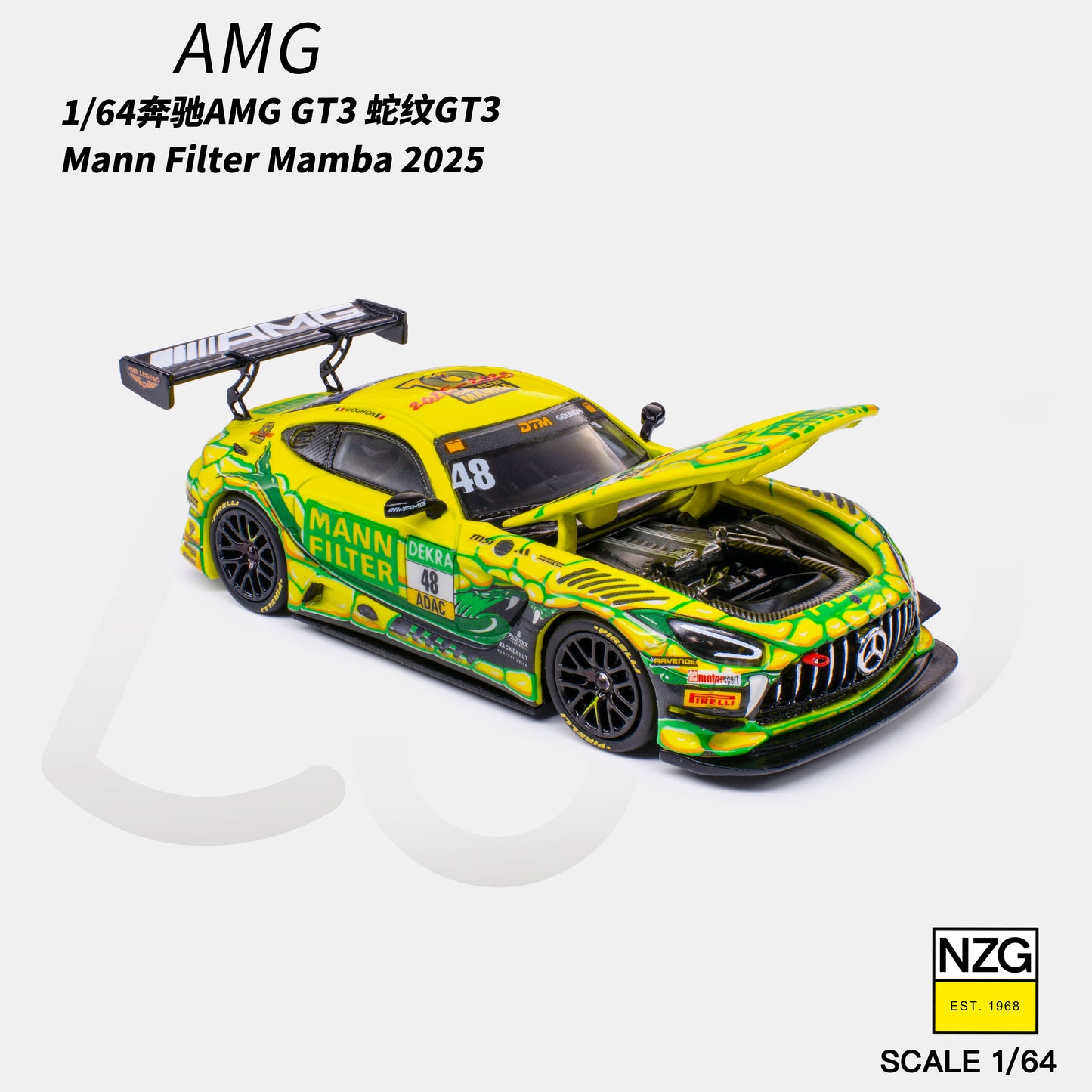 KiloWorks - Pre-Order - AMG GT3 EVO 2025 DTM WINWARD RACING #48 - 114600010