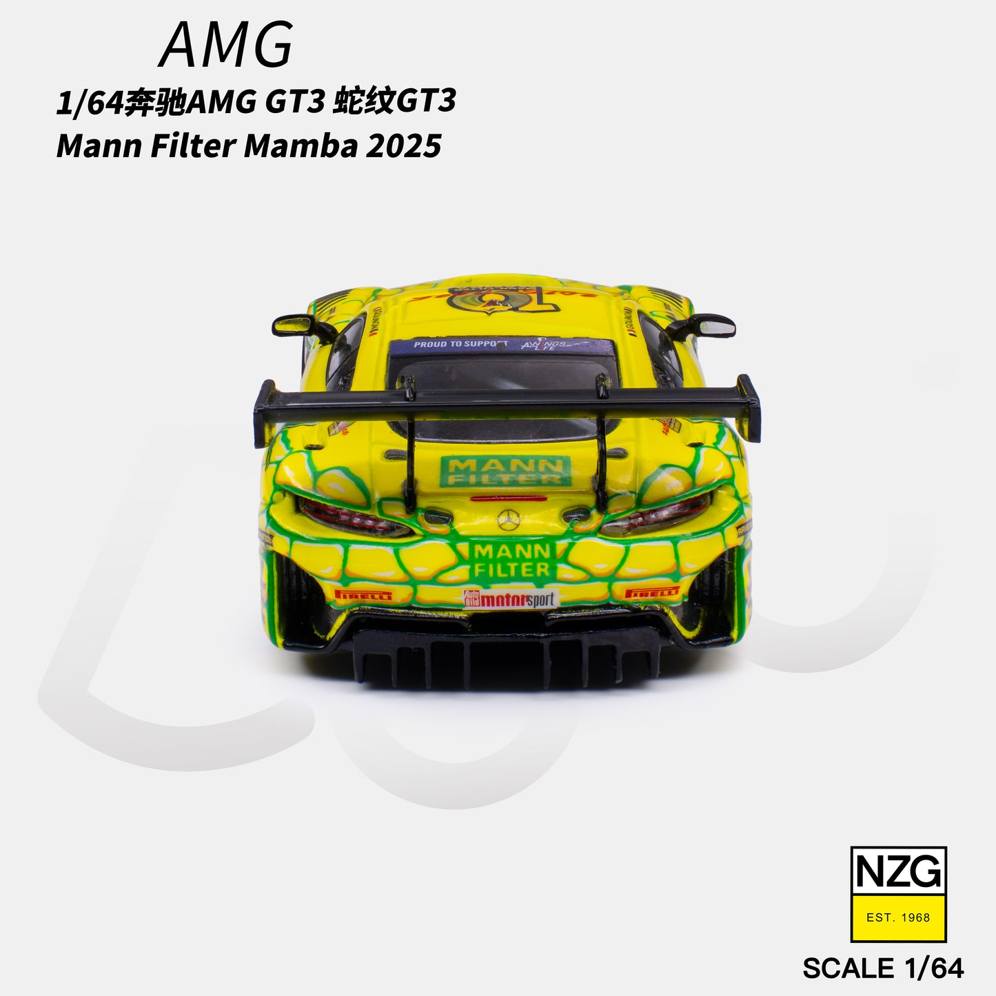 KiloWorks - Pre-Order - AMG GT3 EVO 2025 DTM WINWARD RACING #48 - 114600010