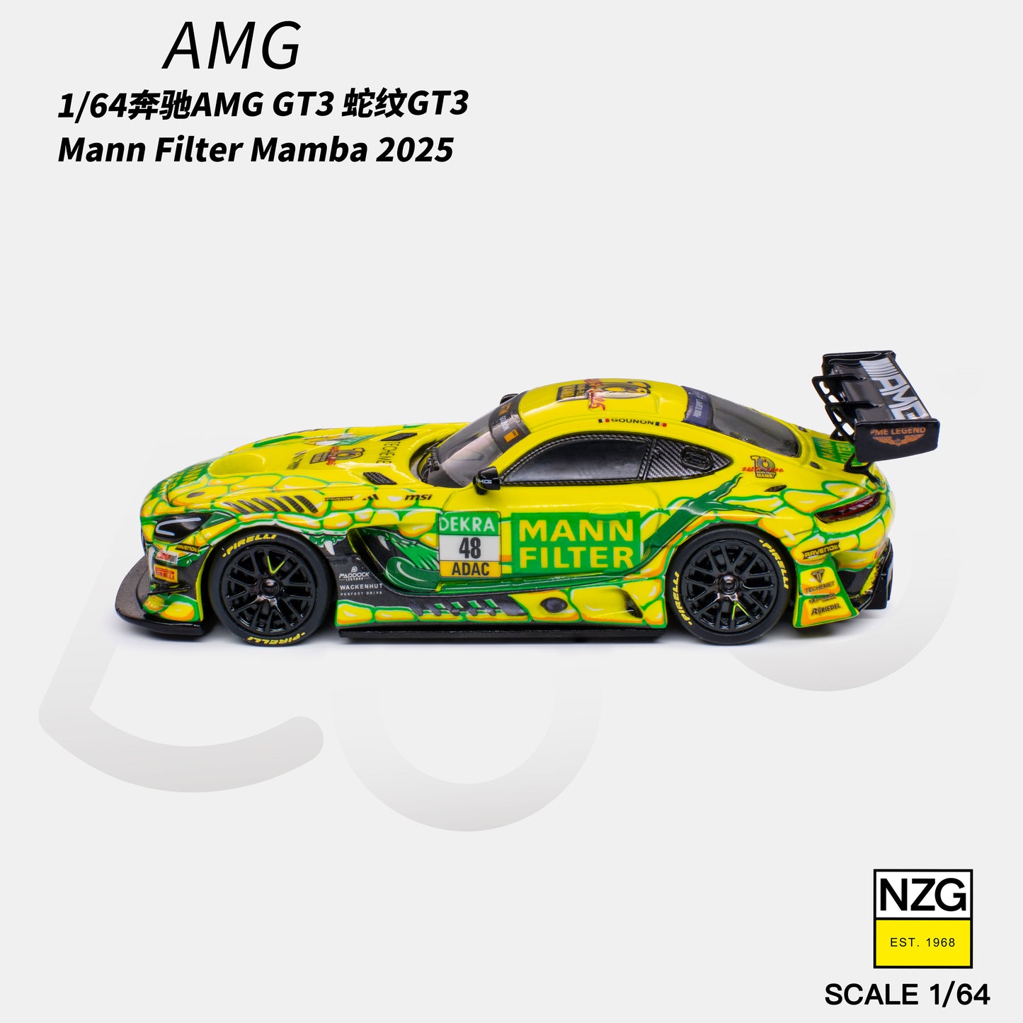 KiloWorks - Pre-Order - AMG GT3 EVO 2025 DTM WINWARD RACING #48 - 114600010