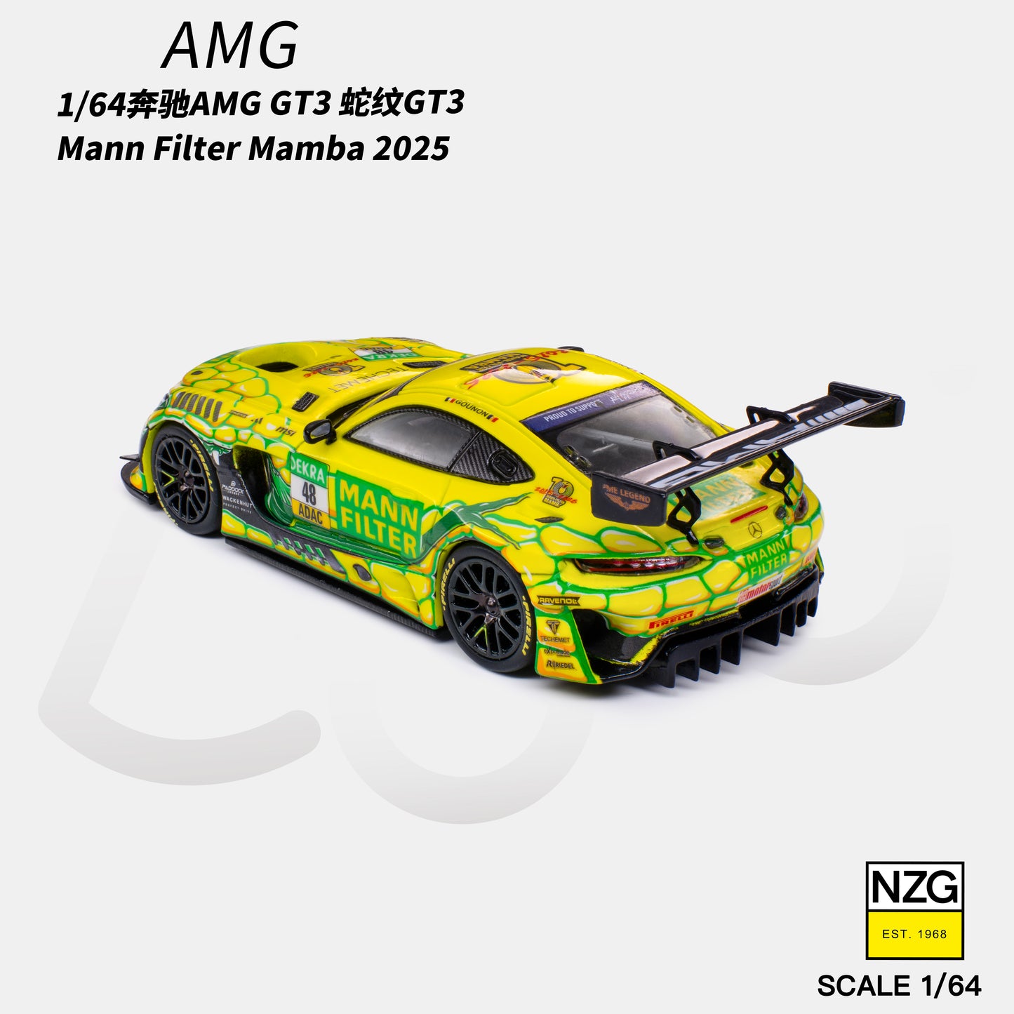 KiloWorks - Pre-Order - AMG GT3 EVO 2025 DTM WINWARD RACING #48 - 114600010
