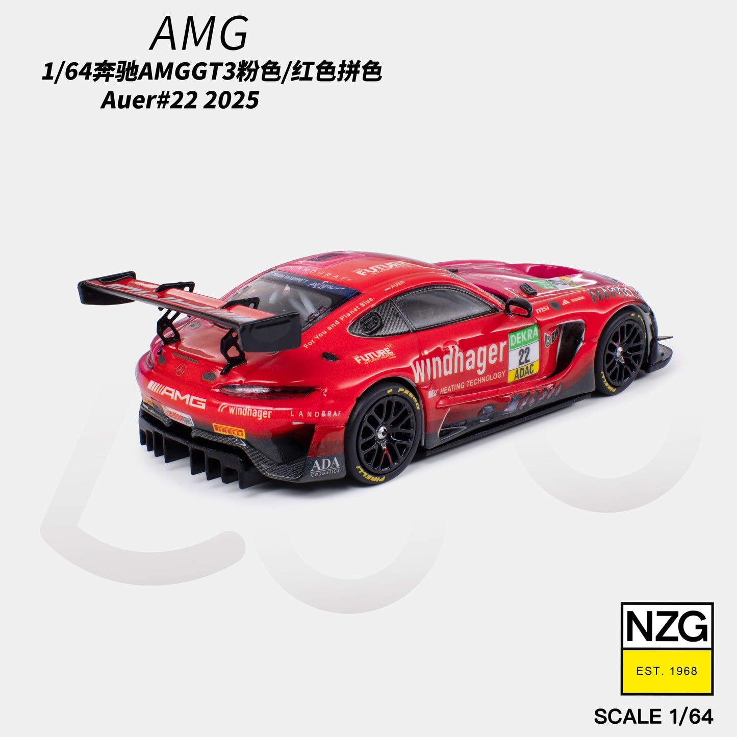 KiloWorks - Pre-Order - AMG GT3 EVO 2025 DTM LANDGRAF MOTORSPORT #22 - 114600011