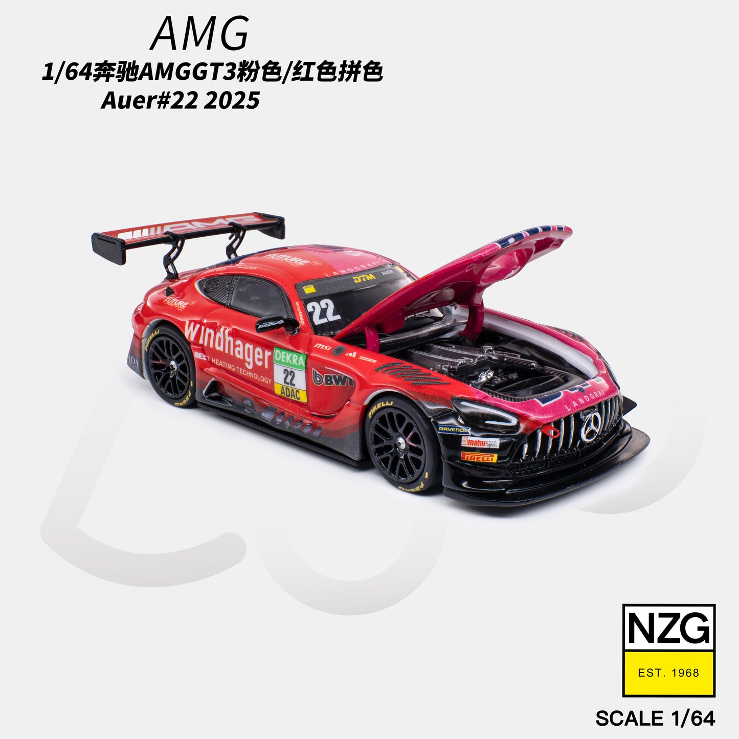 KiloWorks - Pre-Order - AMG GT3 EVO 2025 DTM LANDGRAF MOTORSPORT #22 - 114600011