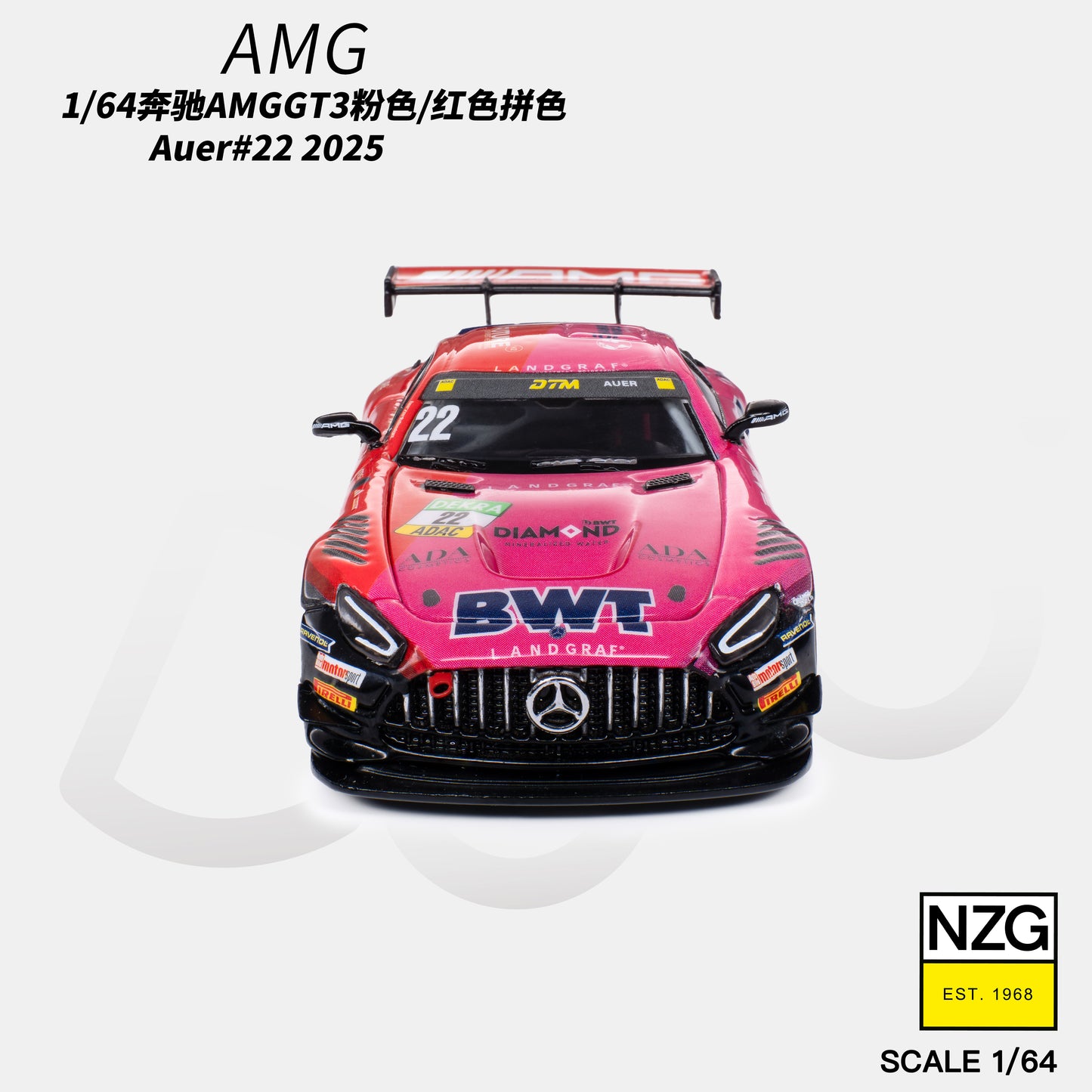 KiloWorks - Pre-Order - AMG GT3 EVO 2025 DTM LANDGRAF MOTORSPORT #22 - 114600011