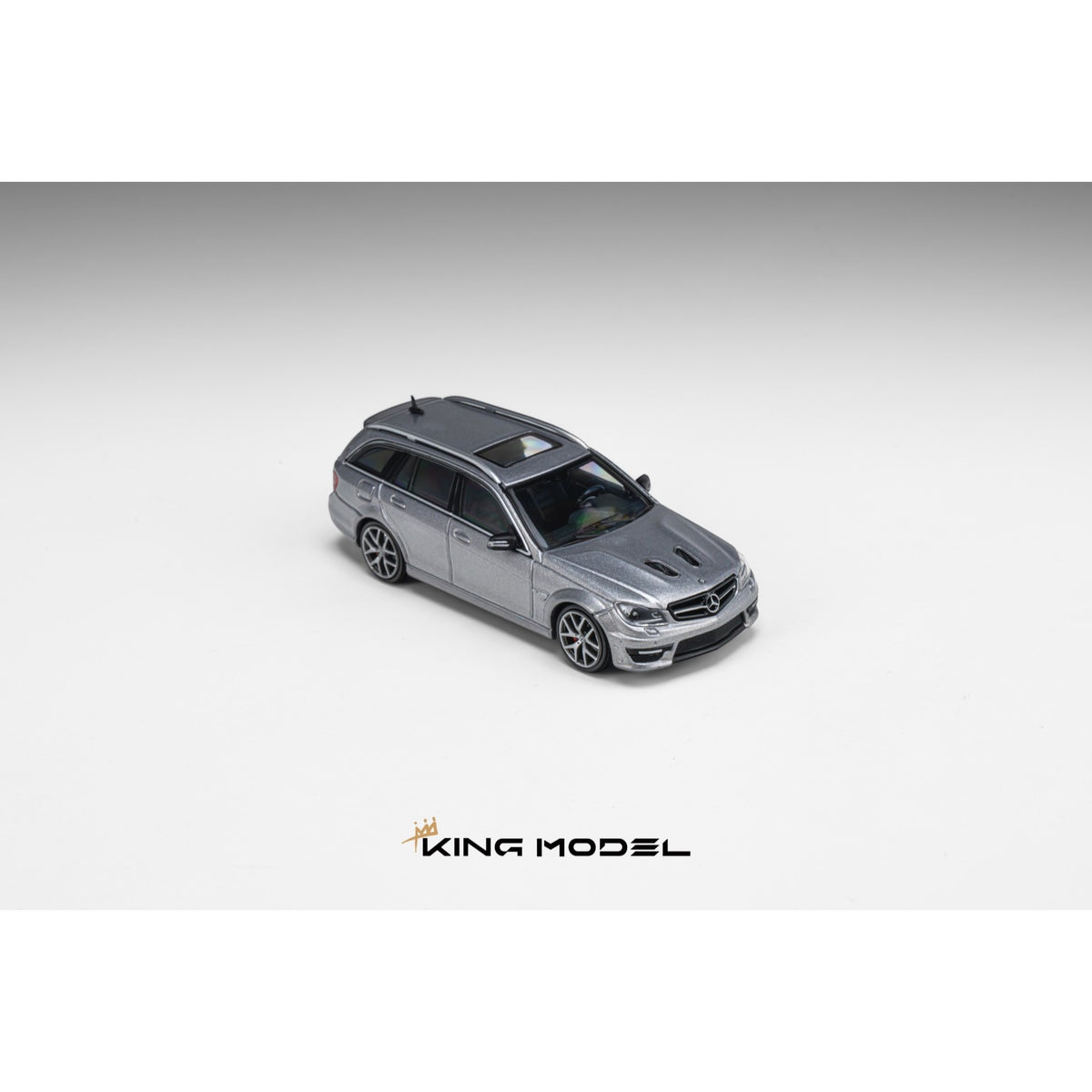 King Model - Pre-Order - C63 Wagon, grey - KM64-C63W-GRY