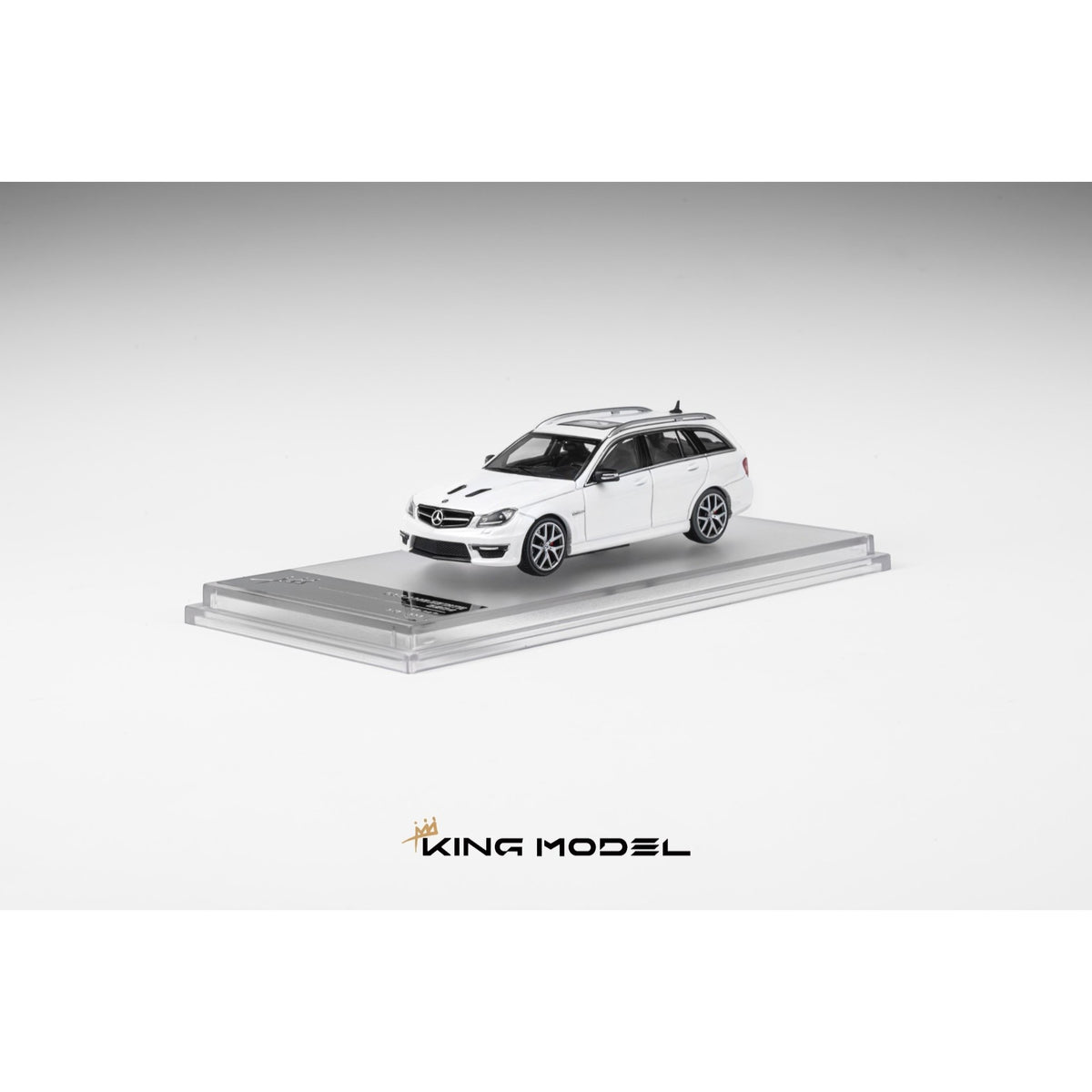 King Model - Pre-Order - C63 Wagon, white - KM64-C63W-WHI