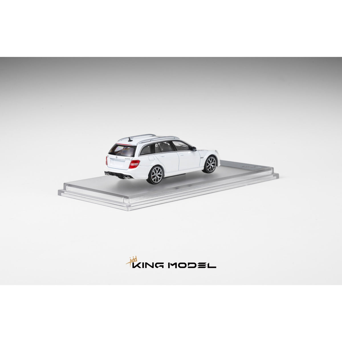 King Model - Pre-Order - C63 Wagon, white - KM64-C63W-WHI