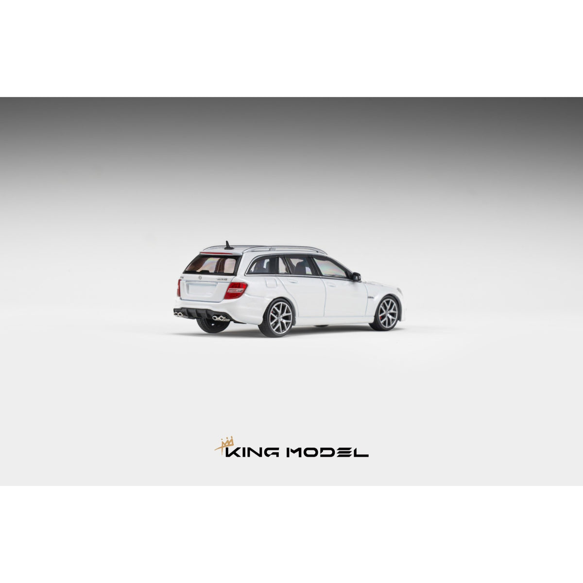 King Model - Pre-Order - C63 Wagon, white - KM64-C63W-WHI