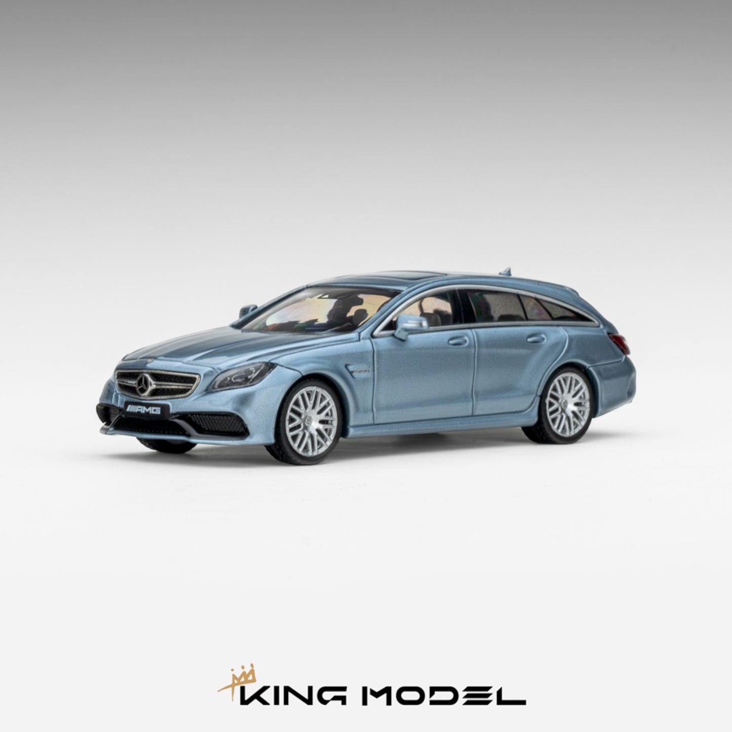 King Model - Pre-Order - CLS63 AMG Shooting Brake, Ice Blue - KM64-CLSSB-IBLU