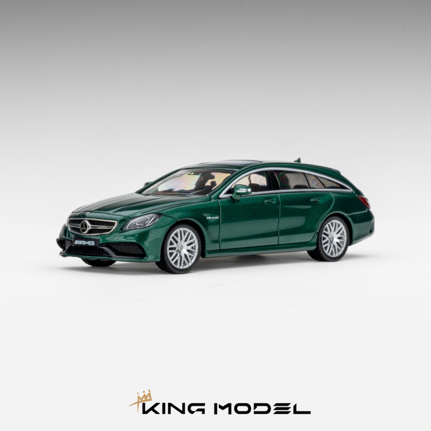 King Model - Pre-Order - CLS63 AMG Shooting Brake, Metallic Green - KM64-CLSSB-MGRN