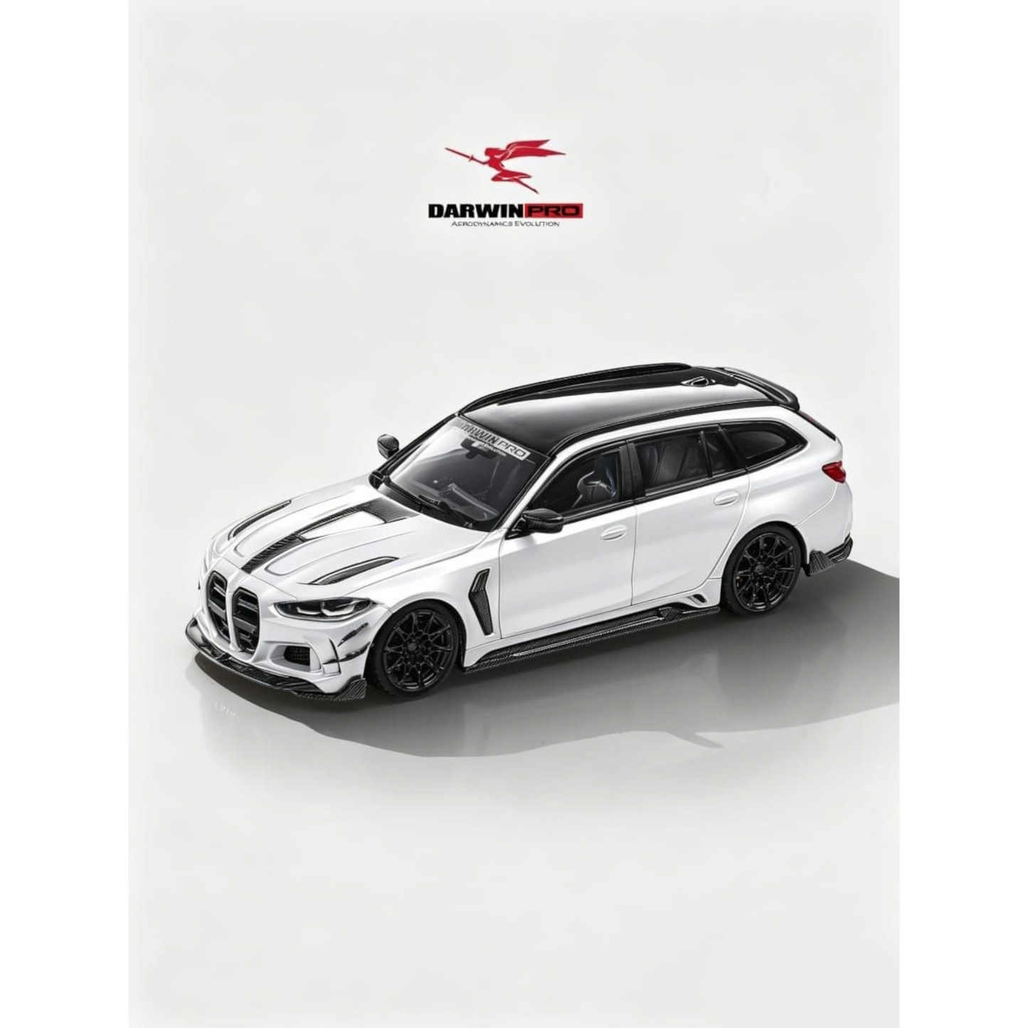 King Model - Pre-Order - DarwinPRO M3 Touring, metallic white - KM64-DPM3-WHI