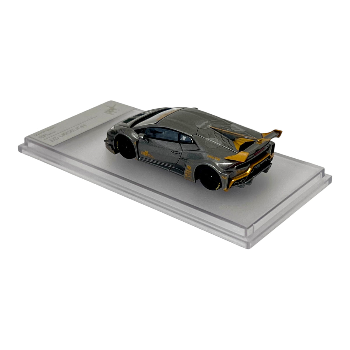King Model - Huracan LP610-4, LB WildBody Modified, grey-gold - KM64-LBH-GRY