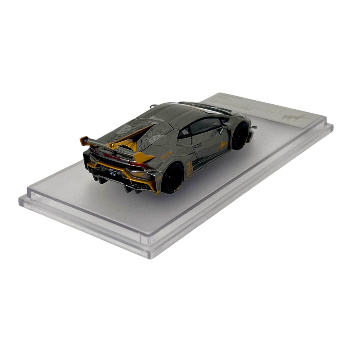 King Model - Huracan LP610-4, LB WildBody Modified, grey-gold - KM64-LBH-GRY
