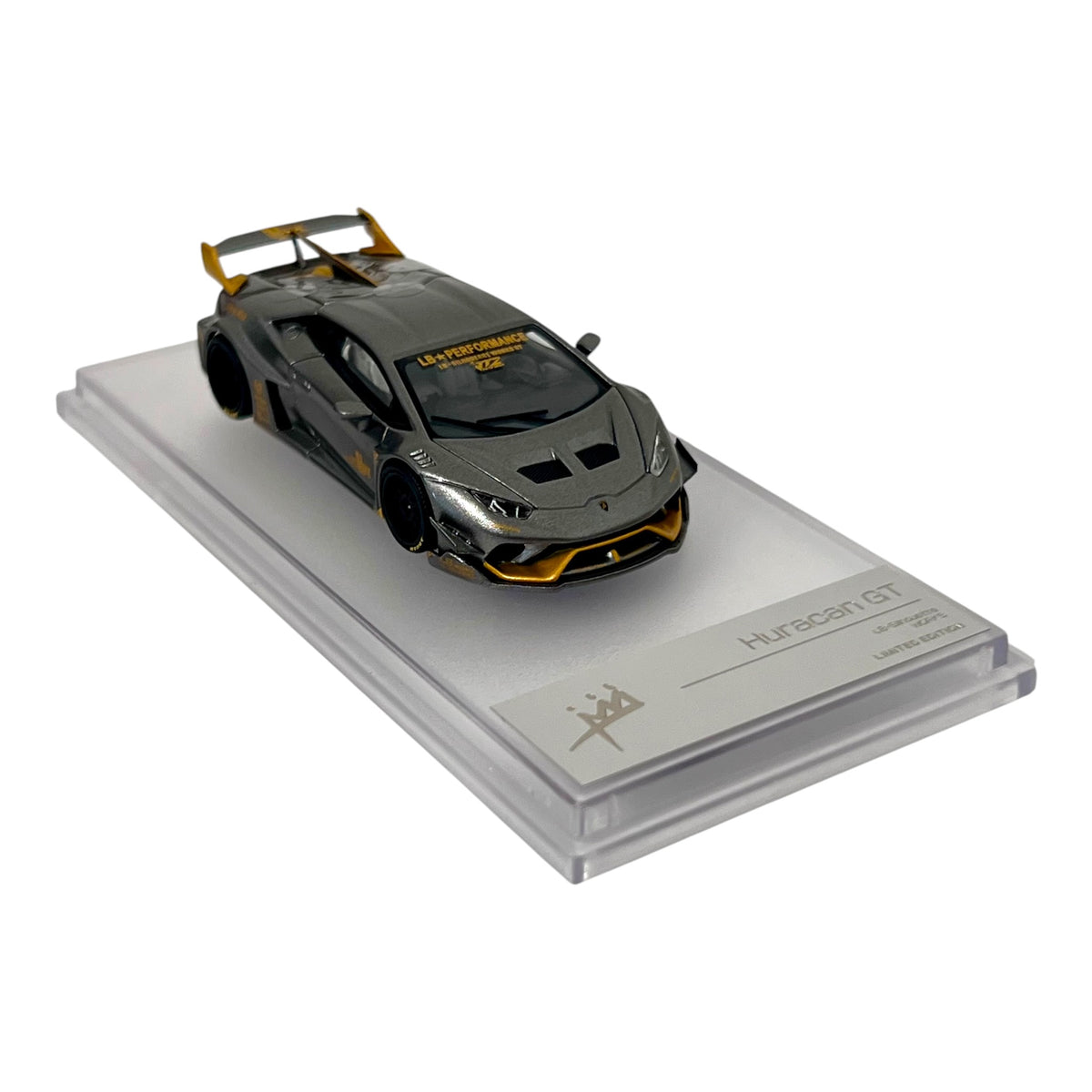 King Model - Huracan LP610-4, LB WildBody Modified, grey-gold - KM64-LBH-GRY