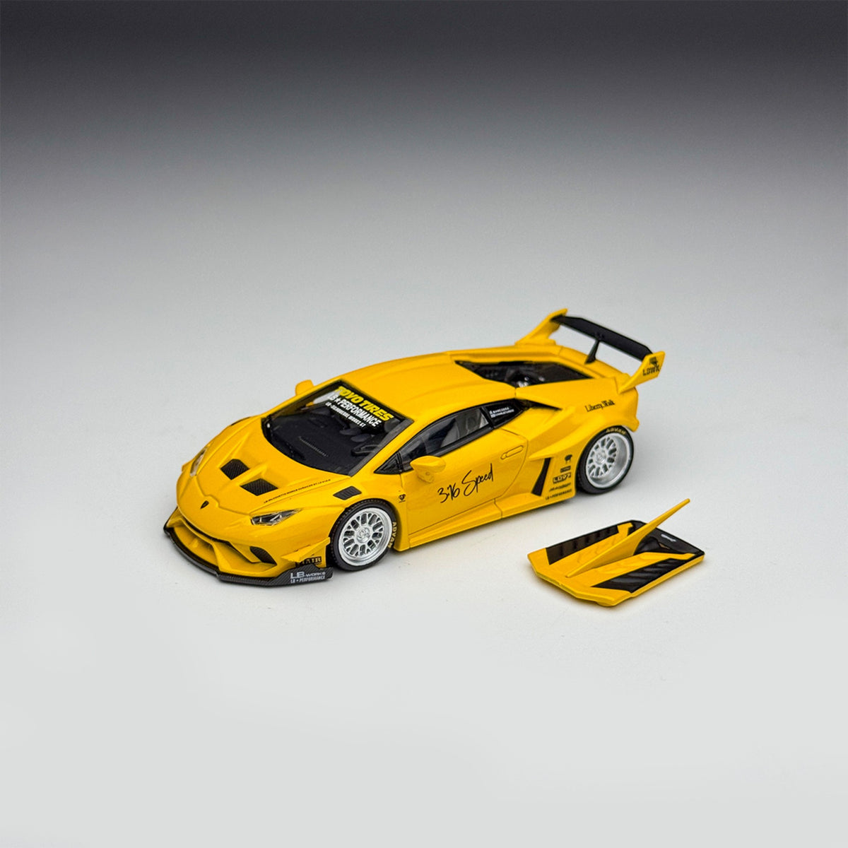 King Model - Pre-Order - LB Huracan GT, Yellow - KM64-LBH-YL