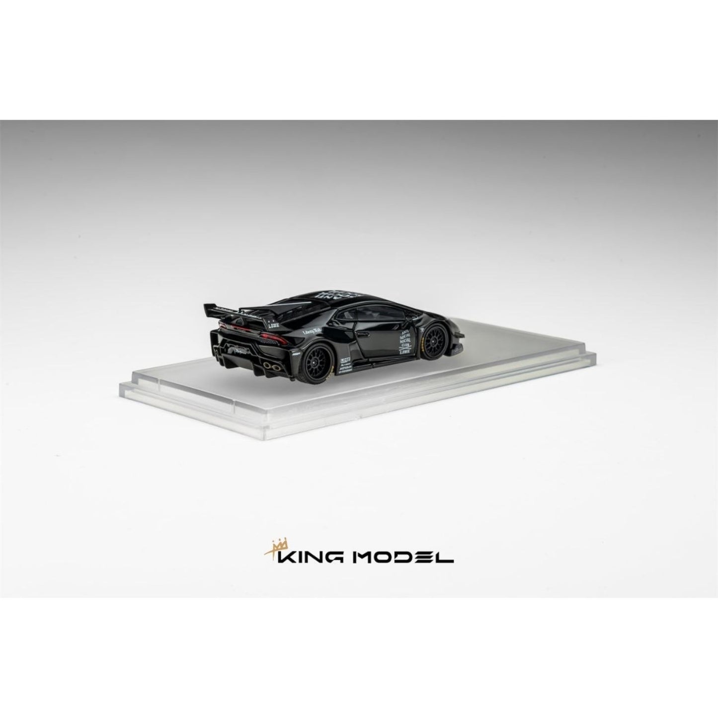 King Model - Pre-Order - Huracan LP610-4, LB WildBody Modified, black - KM64-LBH-BLK