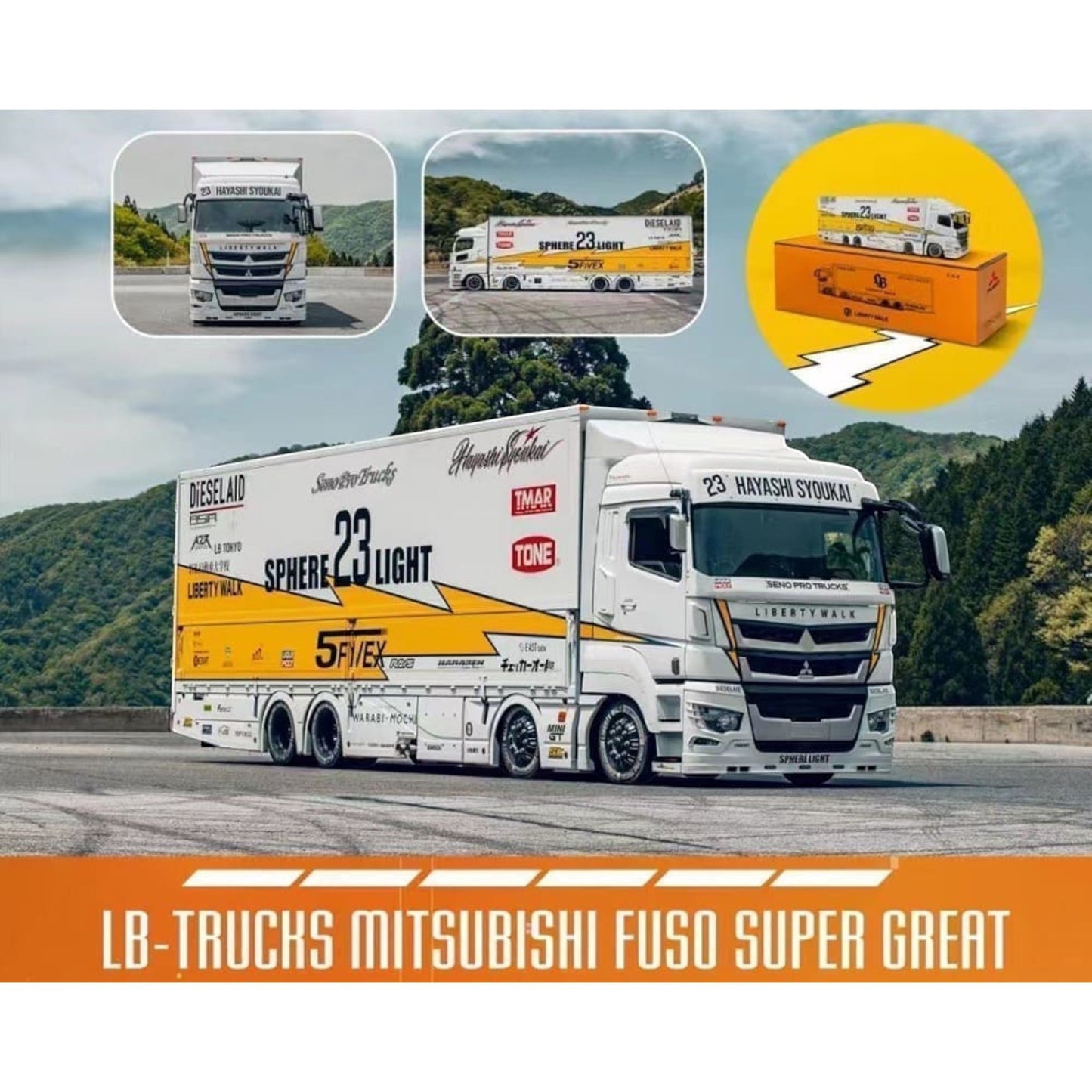 GCD - Pre-Order - GCD Model × Liberty Walk LBWK Truck Boxset - KS-073-SET