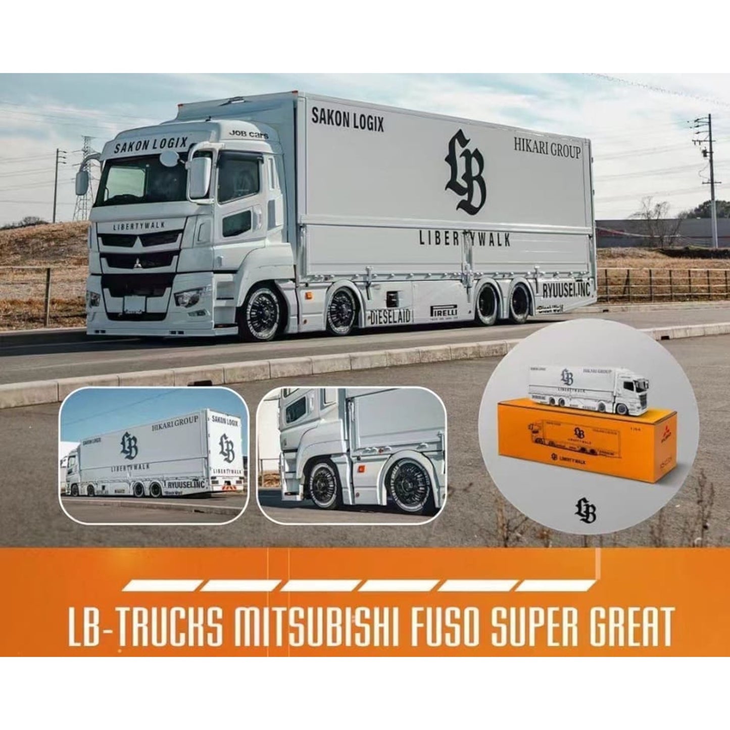 GCD - Pre-Order - GCD Model × Liberty Walk LBWK Truck Boxset - KS-073-SET