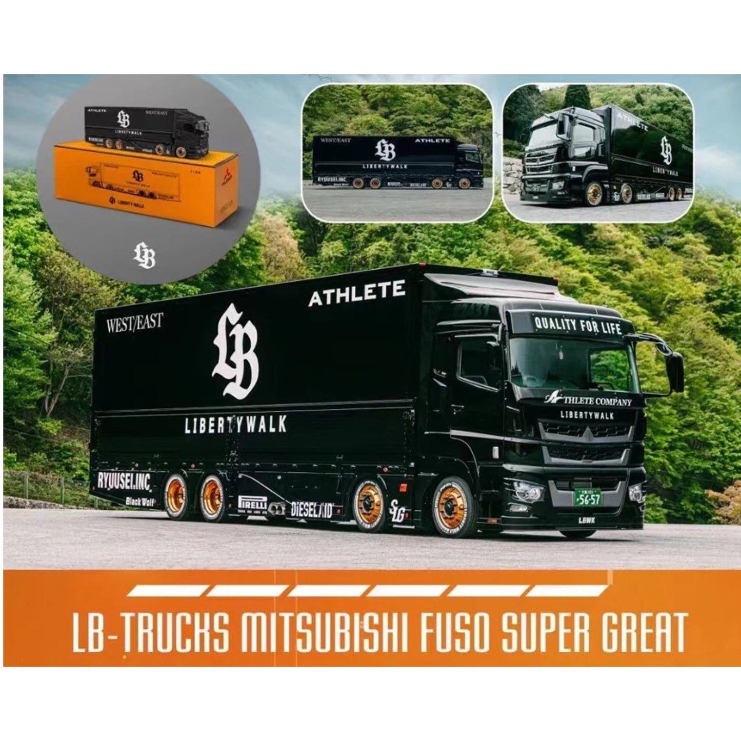 GCD - Pre-Order - GCD Model × Liberty Walk LBWK Truck Boxset - KS-073-SET
