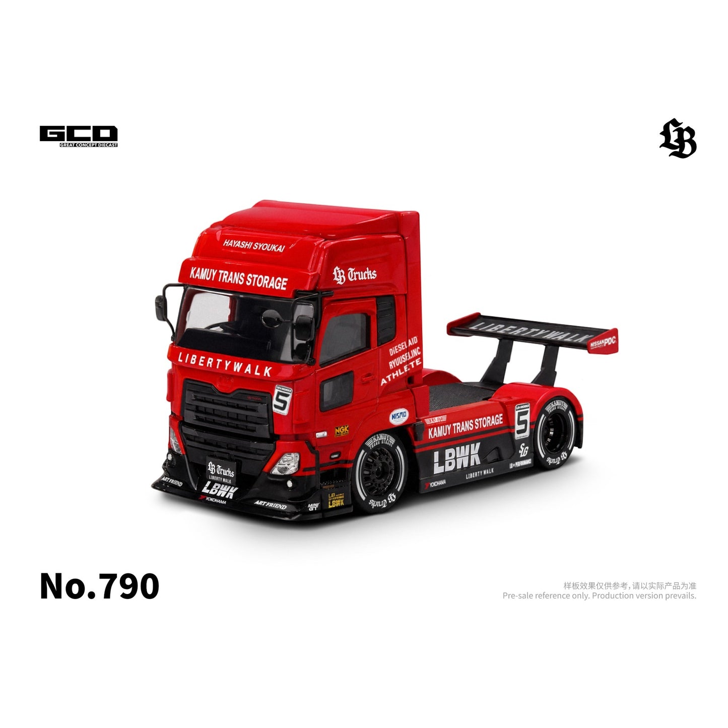 GCD - Pre-Order - UD Quon 2022 -Super Silhouettte Red/Black (RHD) - LBWK - KS-099-790