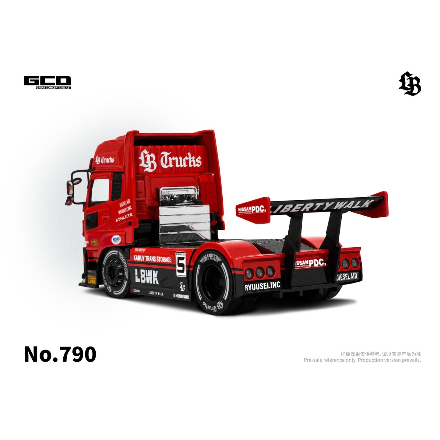 GCD - Pre-Order - UD Quon 2022 -Super Silhouettte Red/Black (RHD) - LBWK - KS-099-790