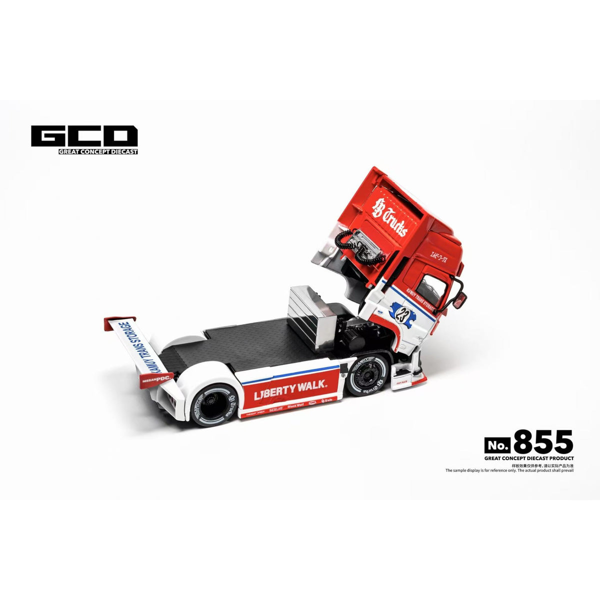 GCD - Pre-Order - LB-Trucks UD Quon Head-Red/White (RHD) - KS-099-855