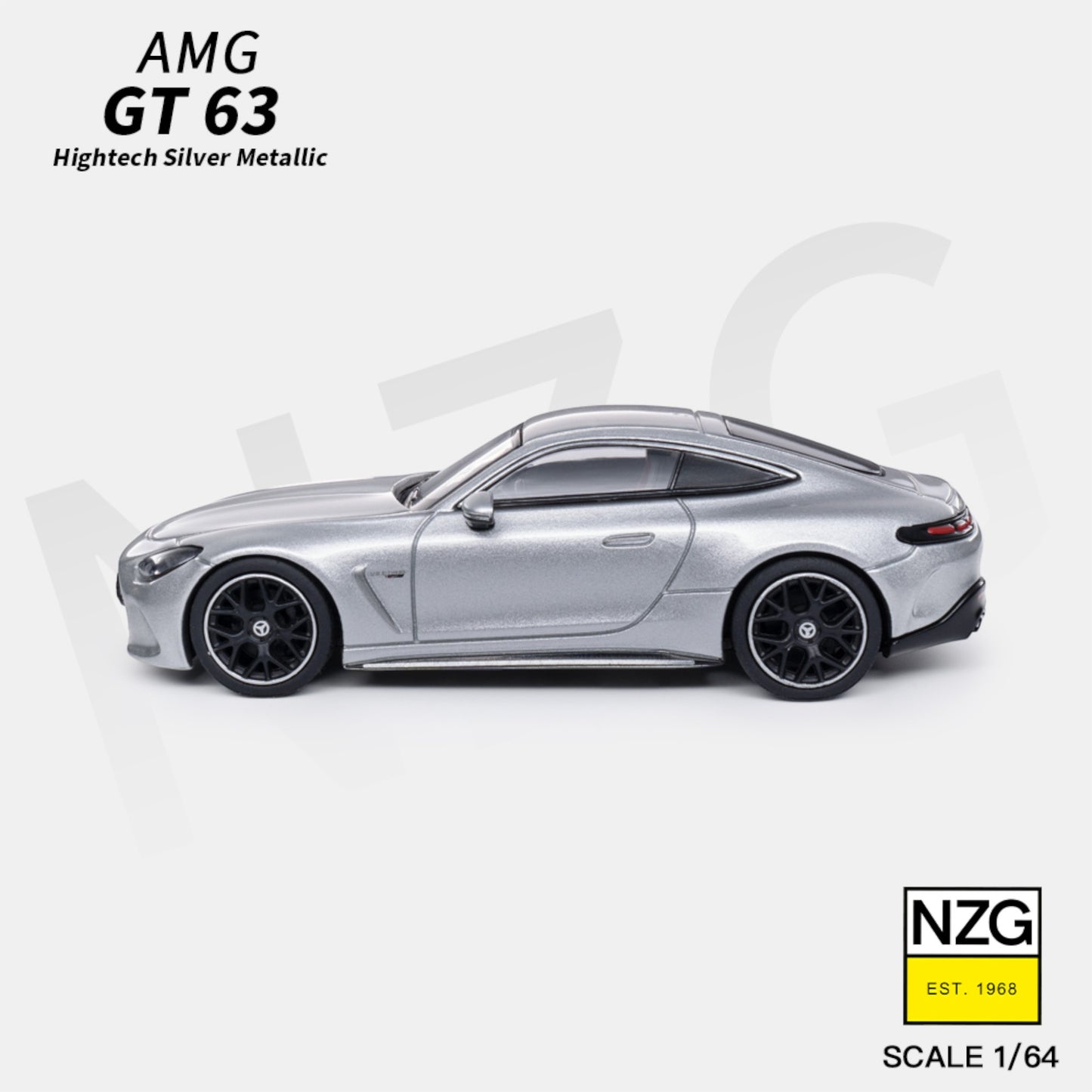 KiloWorks - Pre-Order - Mercedes-AMG GT 63 - Hightech Silver Metallic - 113100055