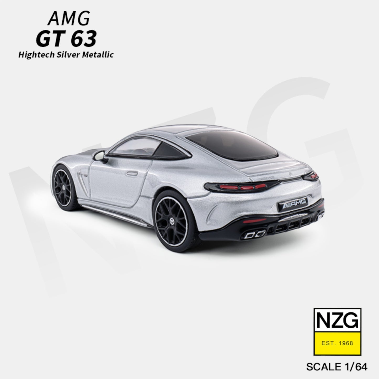 KiloWorks - Pre-Order - Mercedes-AMG GT 63 - Hightech Silver Metallic - 113100055