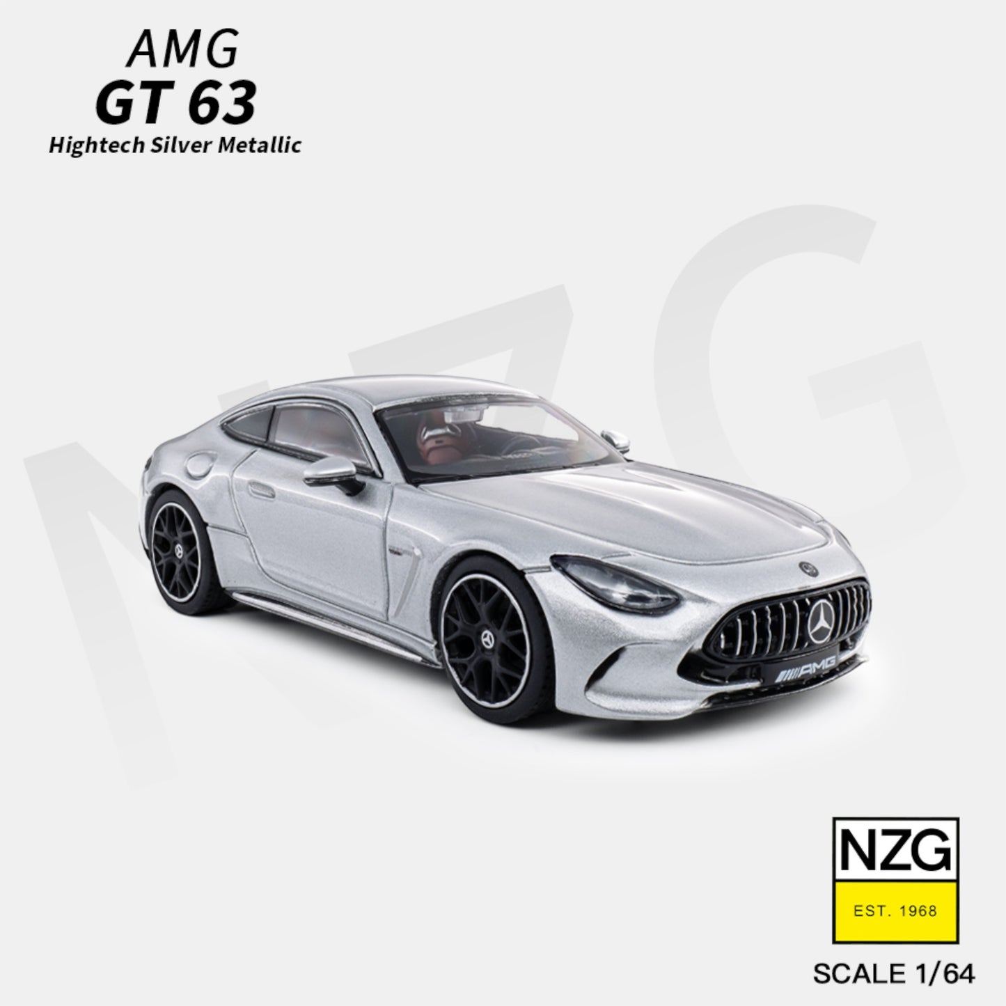 KiloWorks - Pre-Order - Mercedes-AMG GT 63 - Hightech Silver Metallic - 113100055
