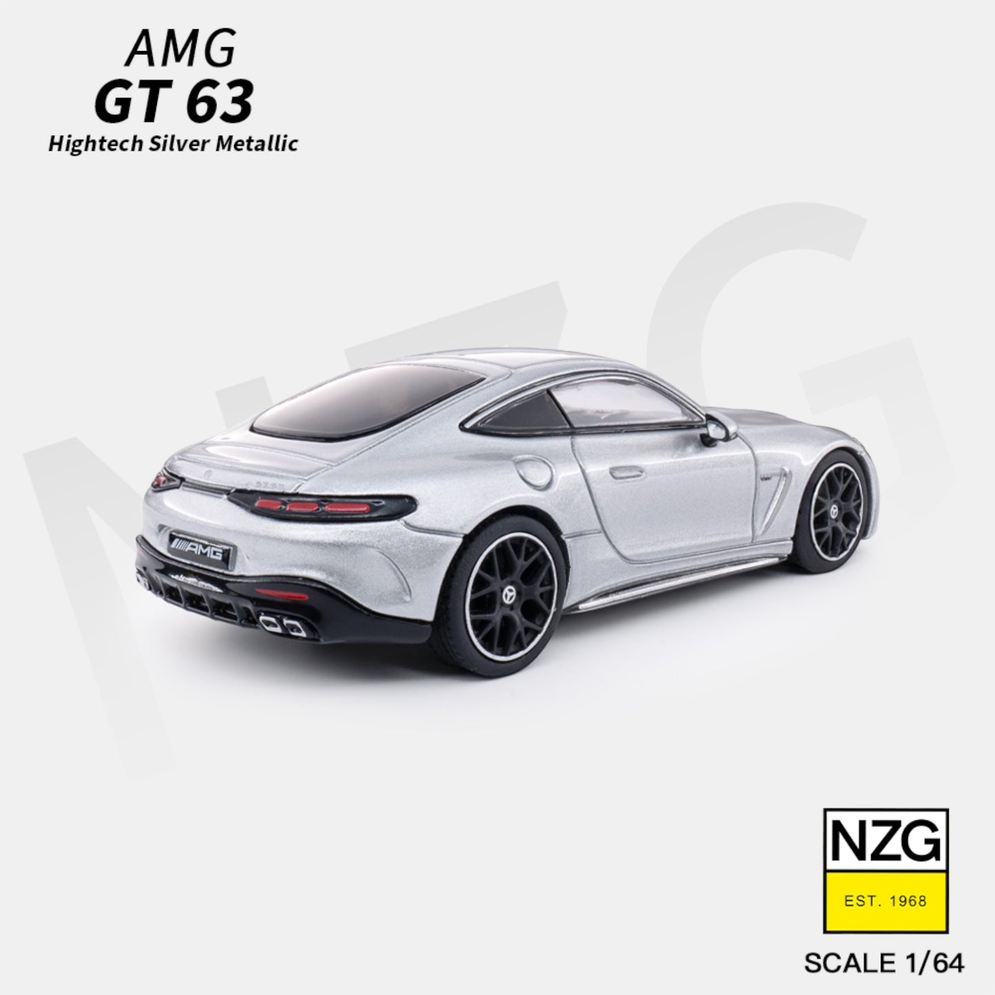 KiloWorks - Pre-Order - Mercedes-AMG GT 63 - Hightech Silver Metallic - 113100055