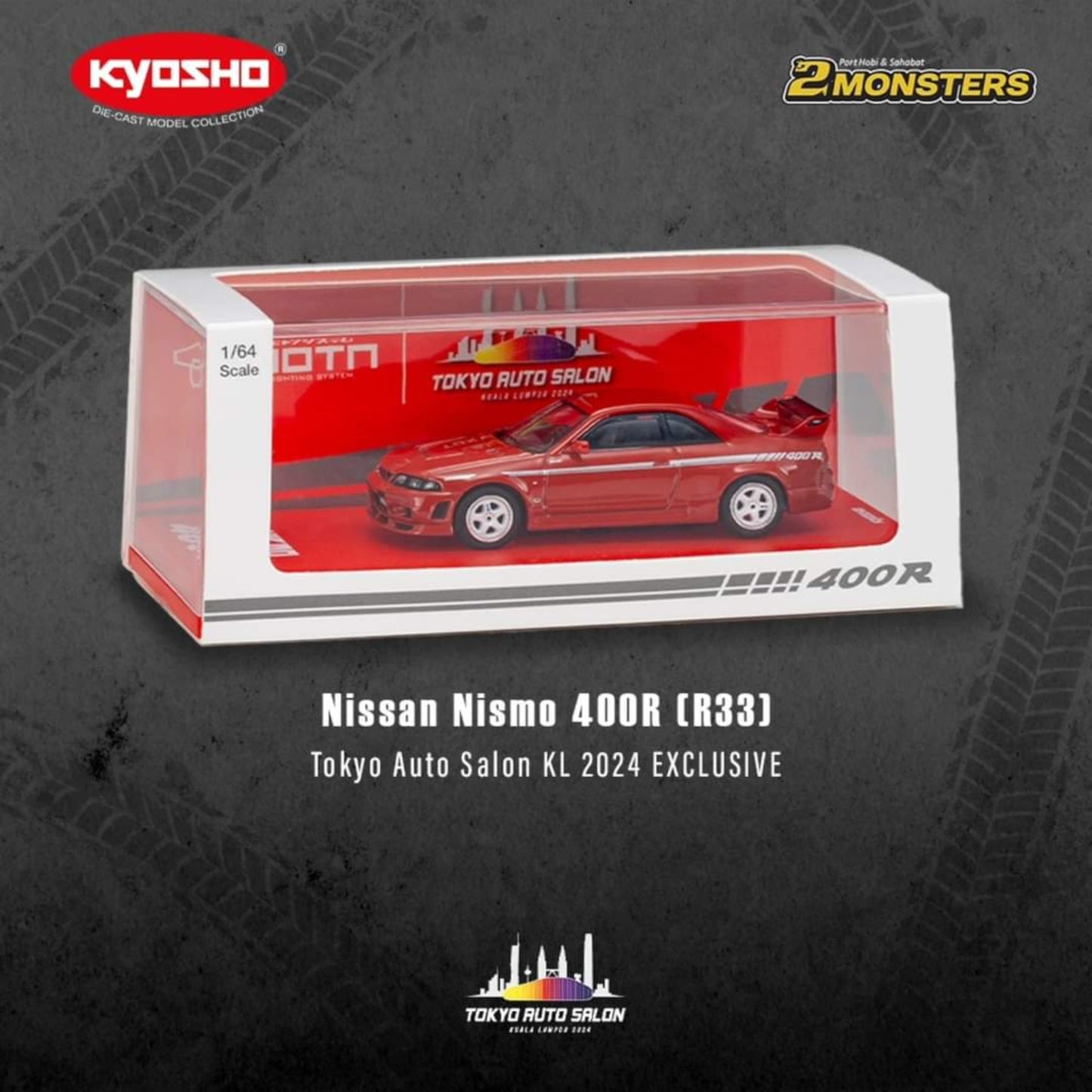 Kyosho - Nissan Nismo 400R (R33) - Tokyo Auto Salon KL 2024 Exclusive - mit Beleuchtung