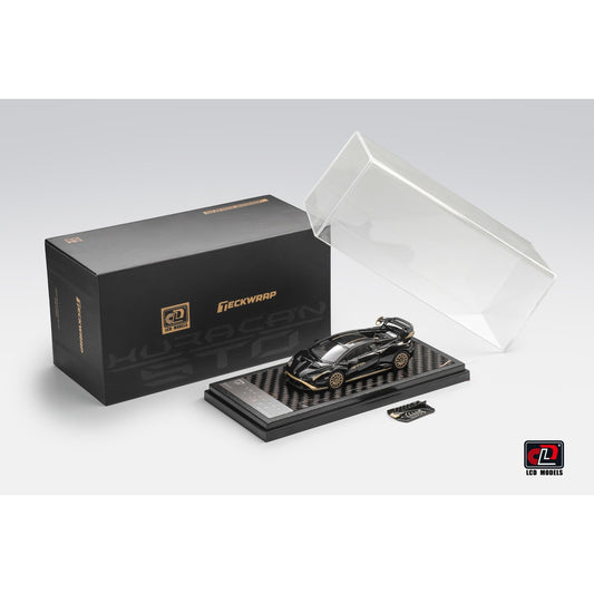 LCD Model - Lamborghini Huracan STO, Black & Gold - HEC2026 Event Special - LCD64043-BG